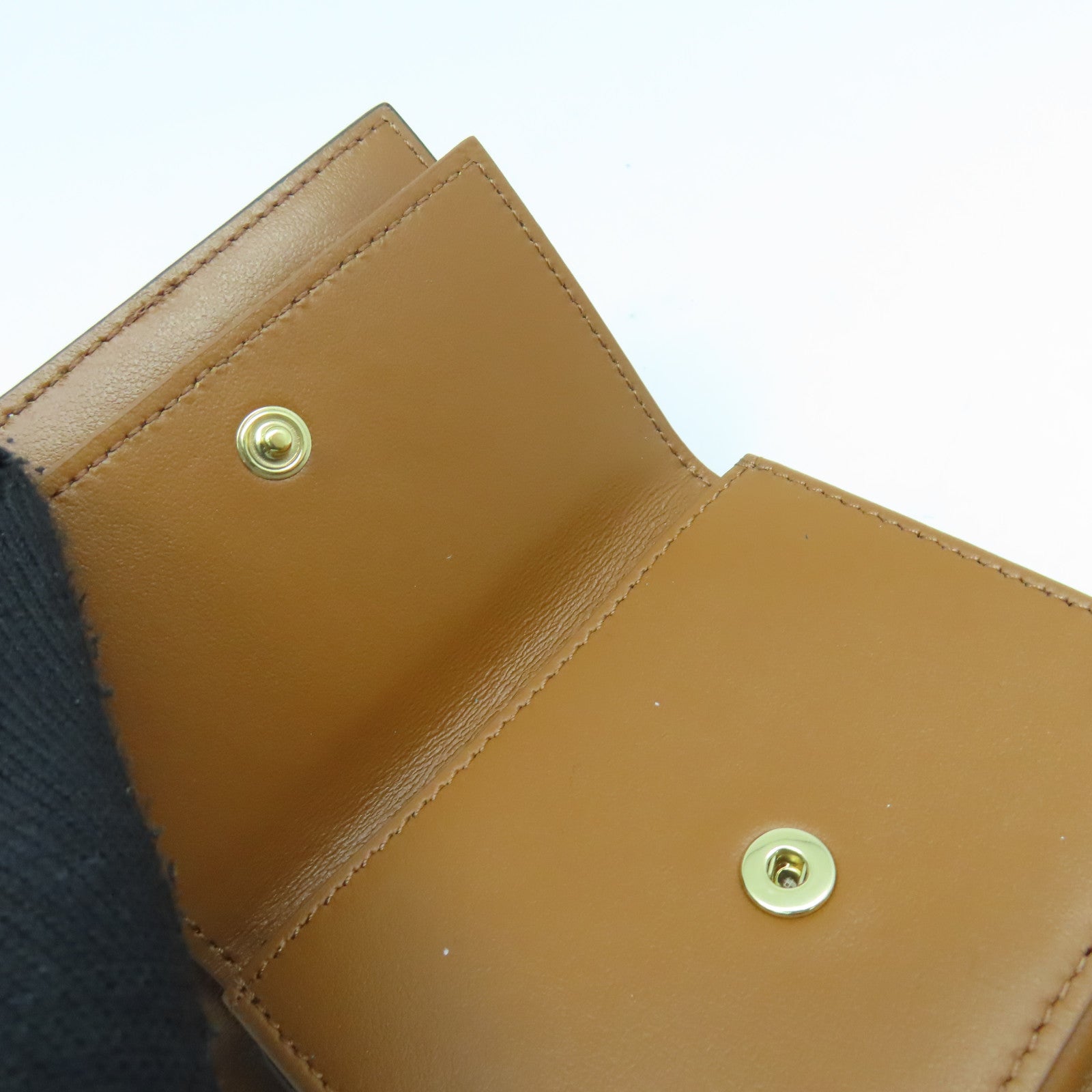CELINE 塗層皮革Small Trifold Wallet短錢包啡色