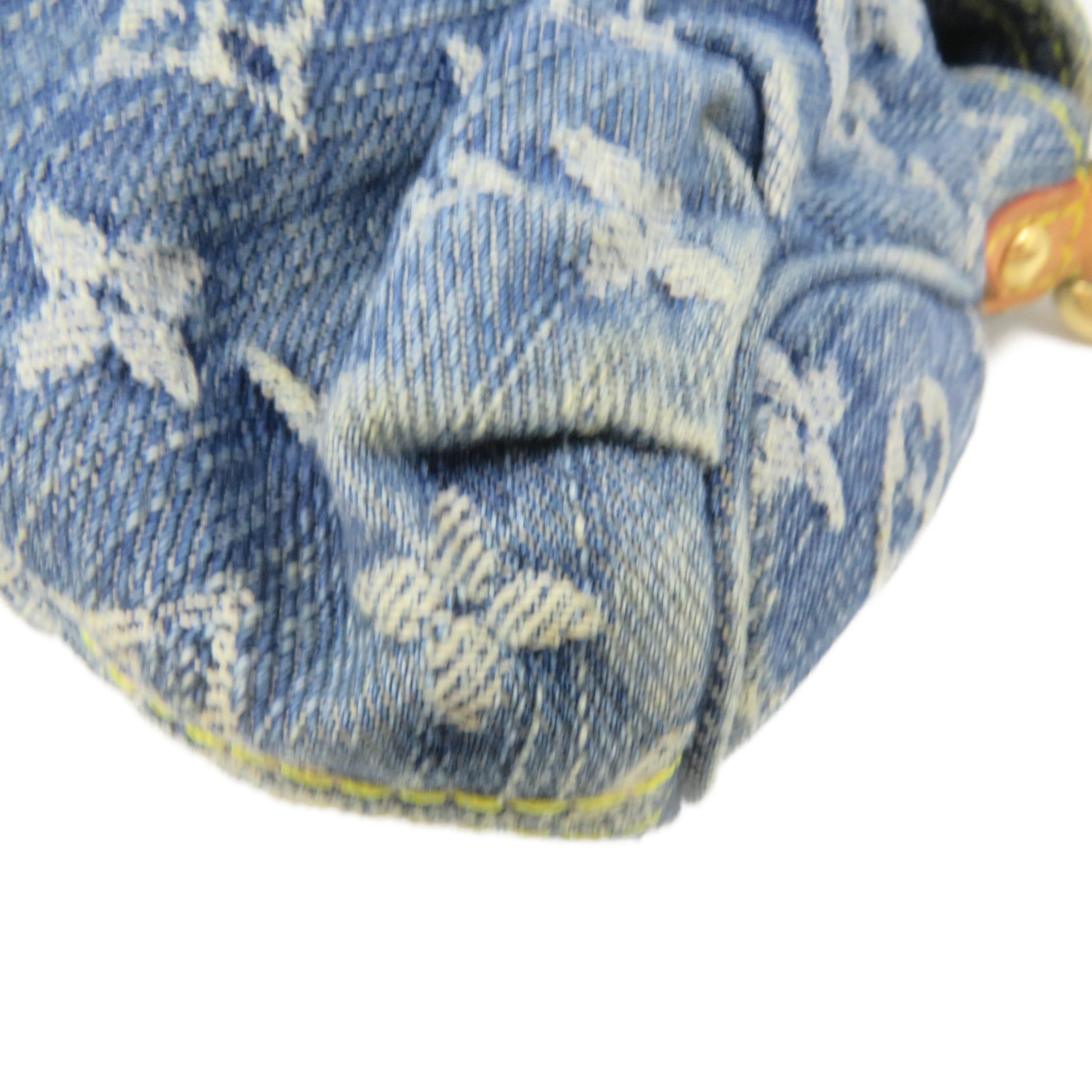 LOUIS VUITTON Mono Denim Mini Pleaty Hand Bag手挽袋藍色