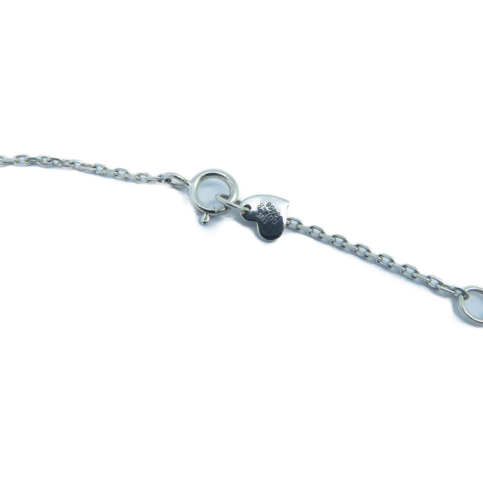 JEWELRY 18K白金Necklaces1.54/0.40ct藍寶石0.377ct鑽石項鏈