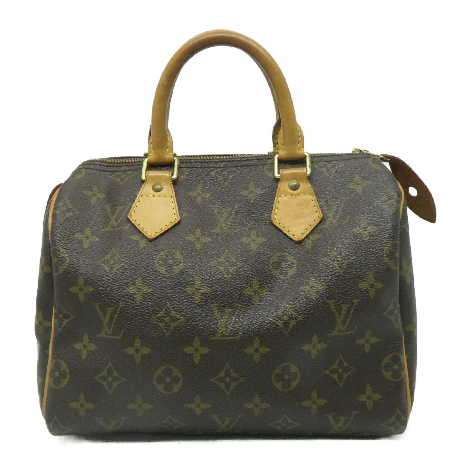 LOUIS VUITTON Monogram Speedy 25金扣手挽袋啡色