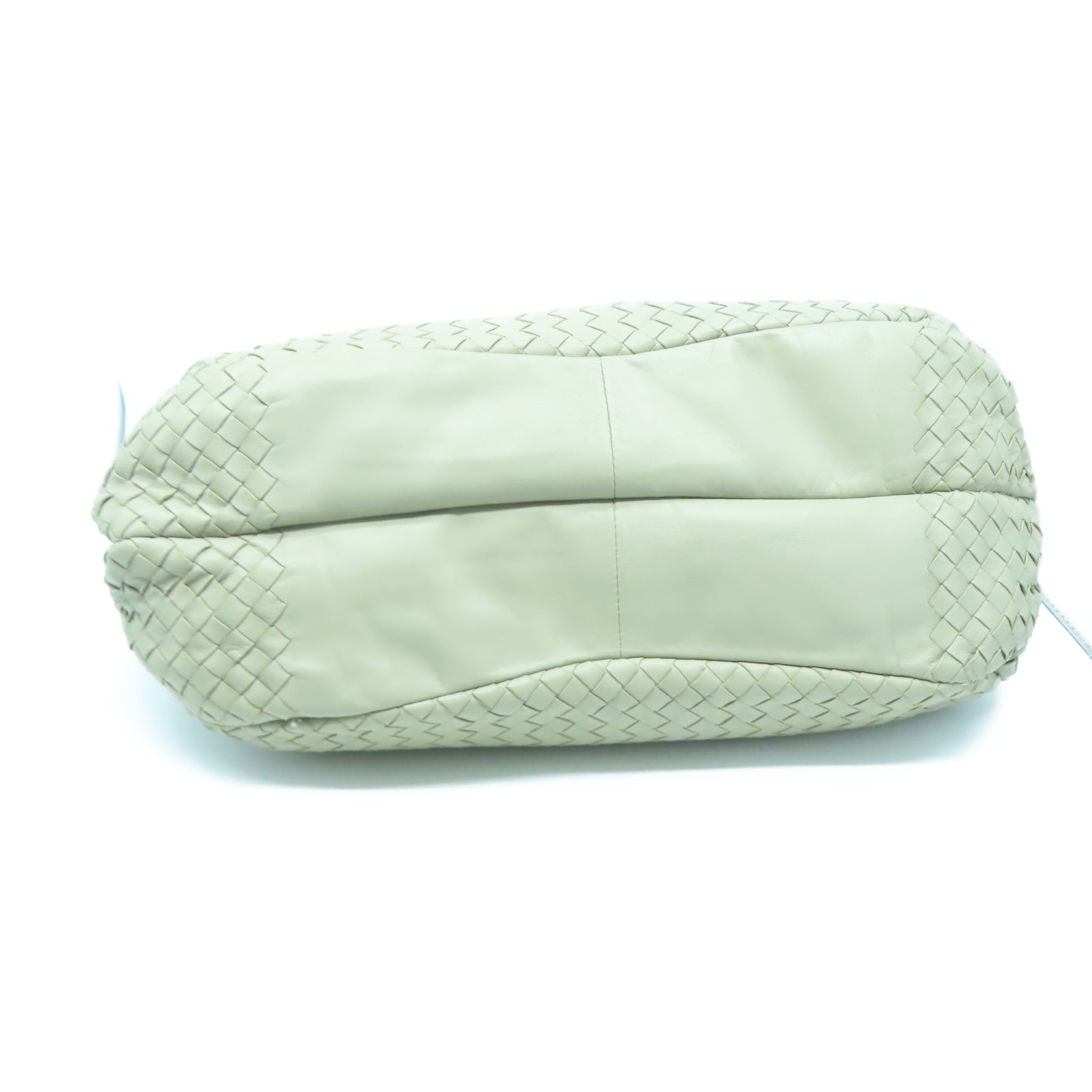 BOTTEGA VENETA 牛皮皮革Tote Bag銀扣手挽袋米色
