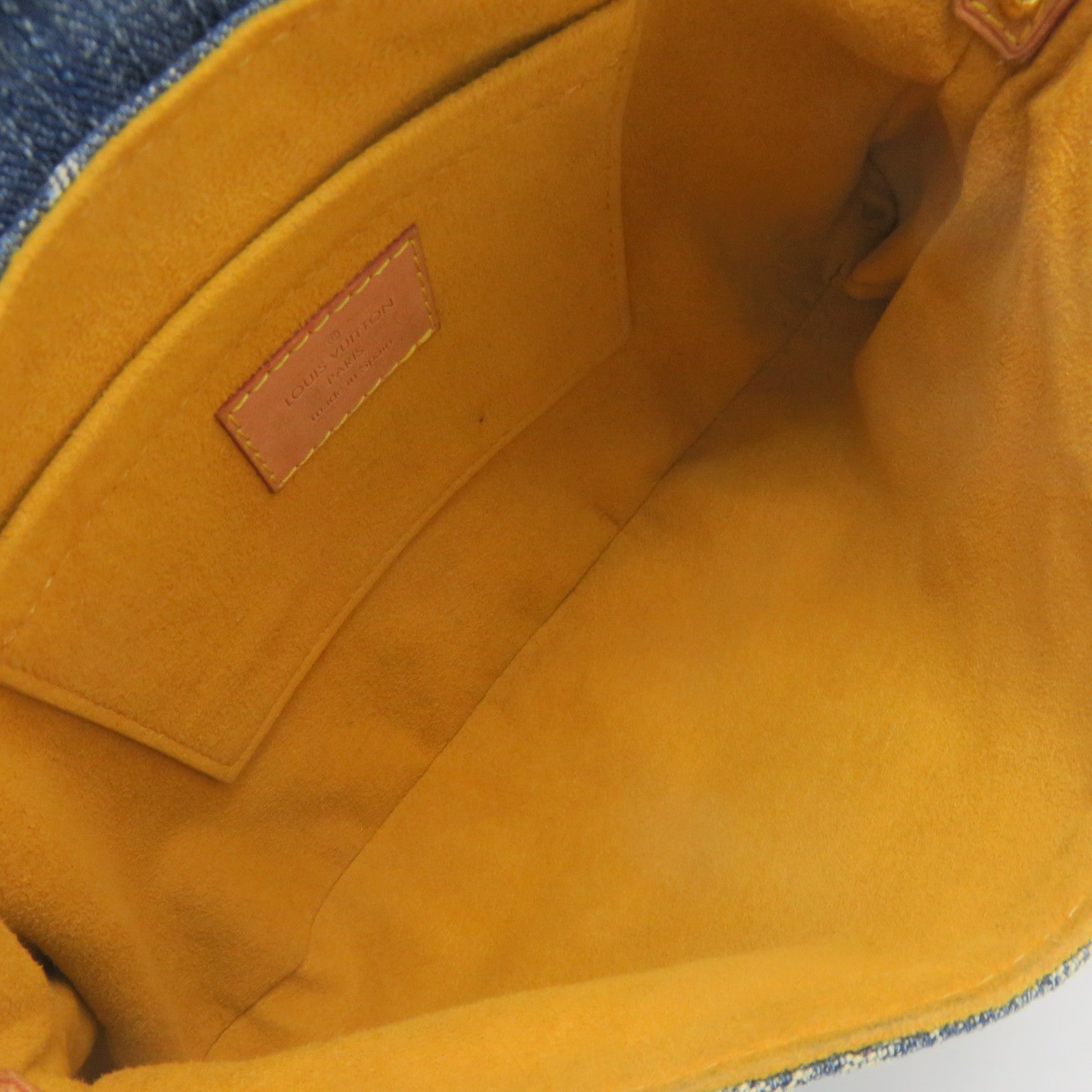 LOUIS VUITTON Mono Denim Mini Pleaty Hand Bag手挽袋藍色