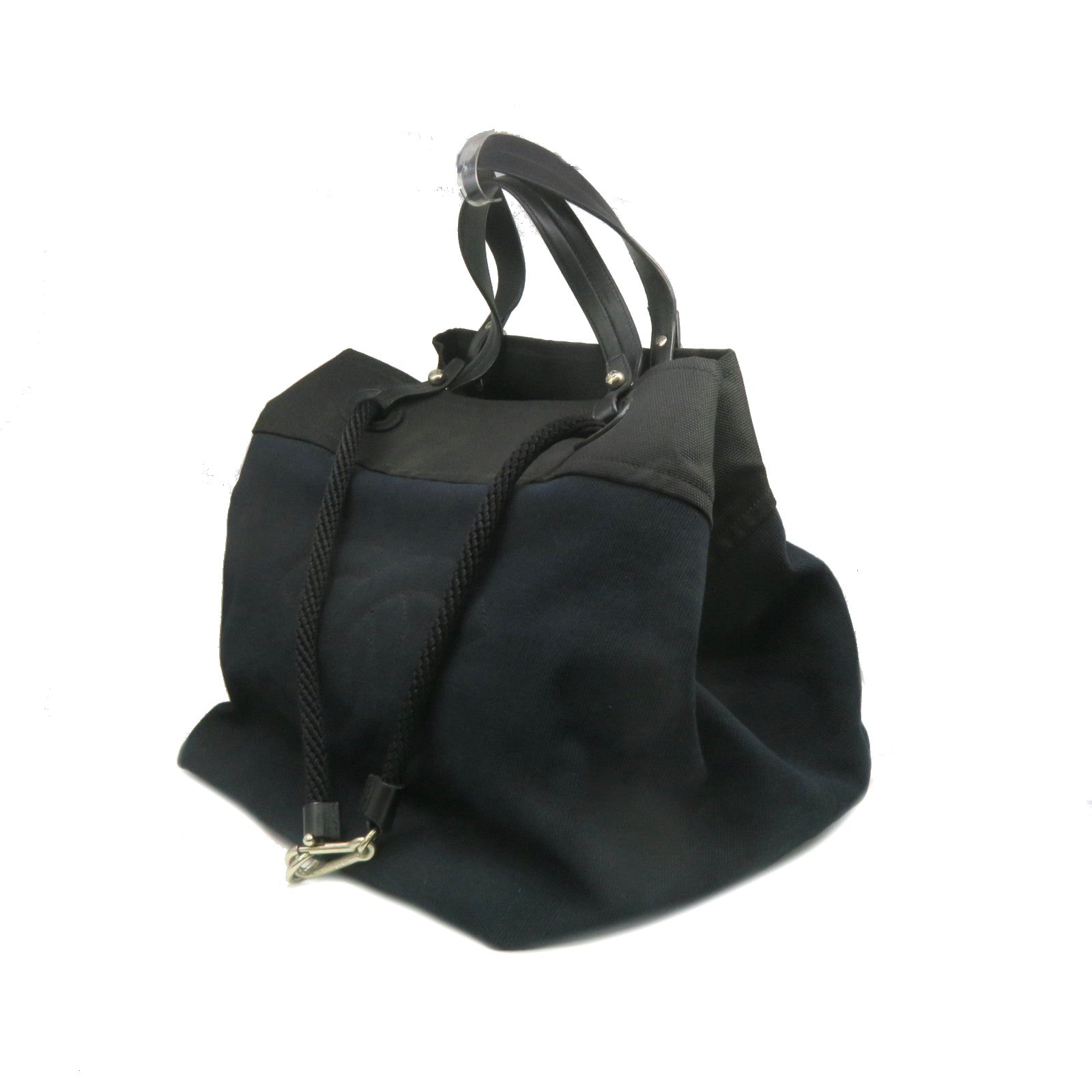 CHANEL Canvas 2Way Shoulder Bag Handle Shoulder Bag Royal Blue/Black