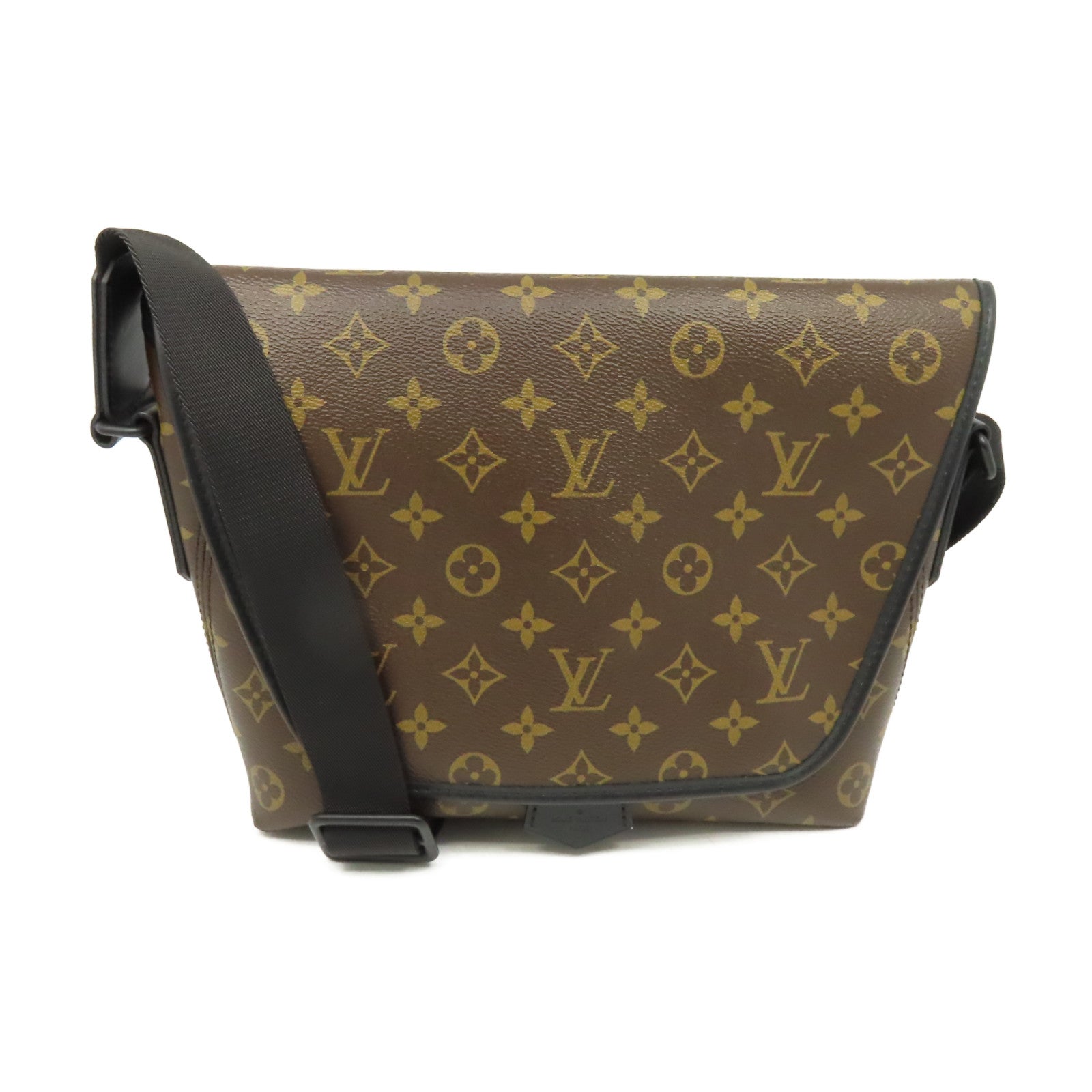 LOUIS VUITTON Monogram Magnetic Messenger Bag肩背袋啡色