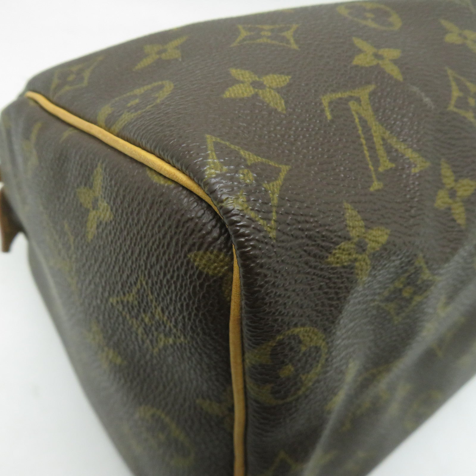 LOUIS VUITTON Monogram Speedy 25金扣手挽袋啡色