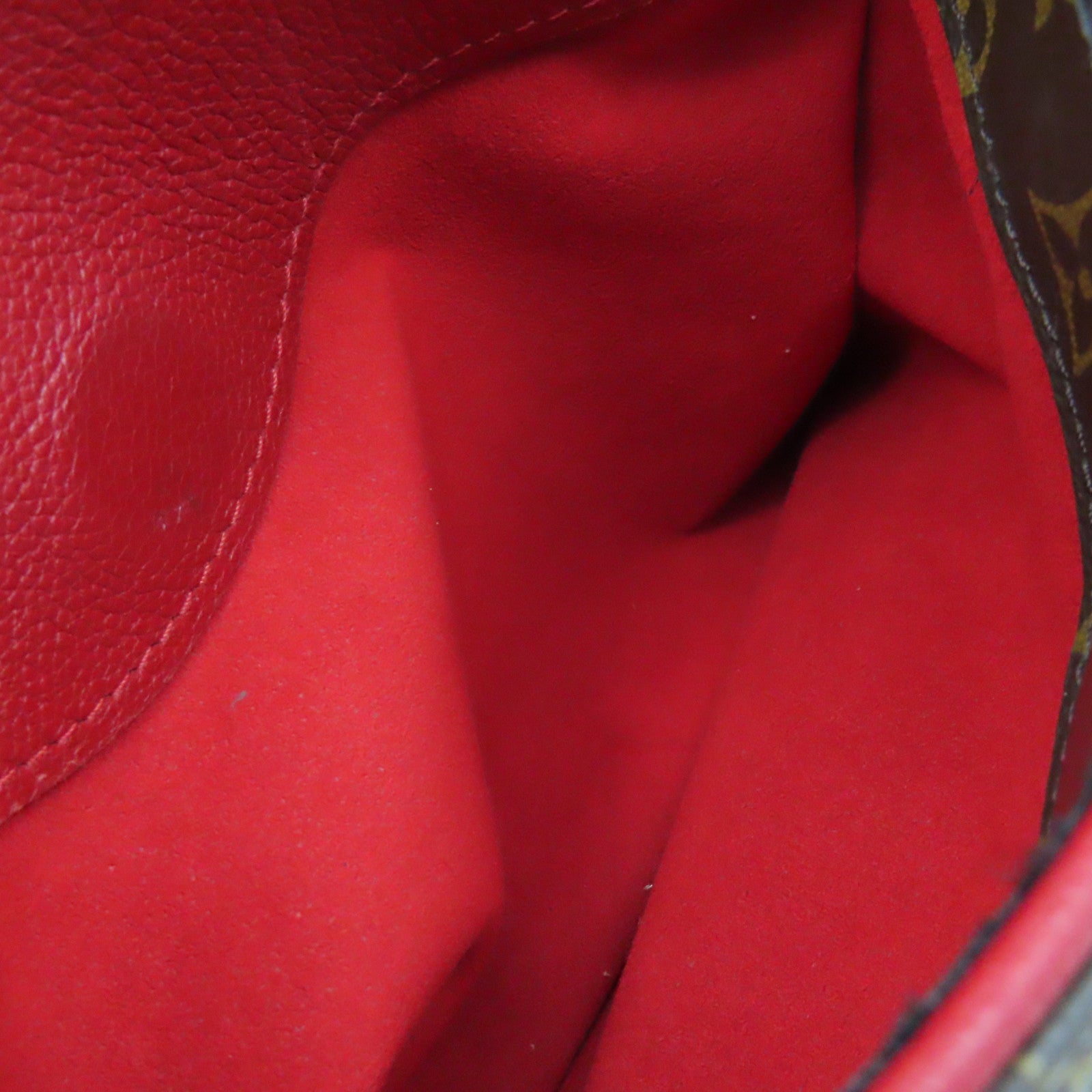 LOUIS VUITTON Monogram Pallas BB 2Way Shoulder Bag手挽肩背兩用袋啡色/紅色