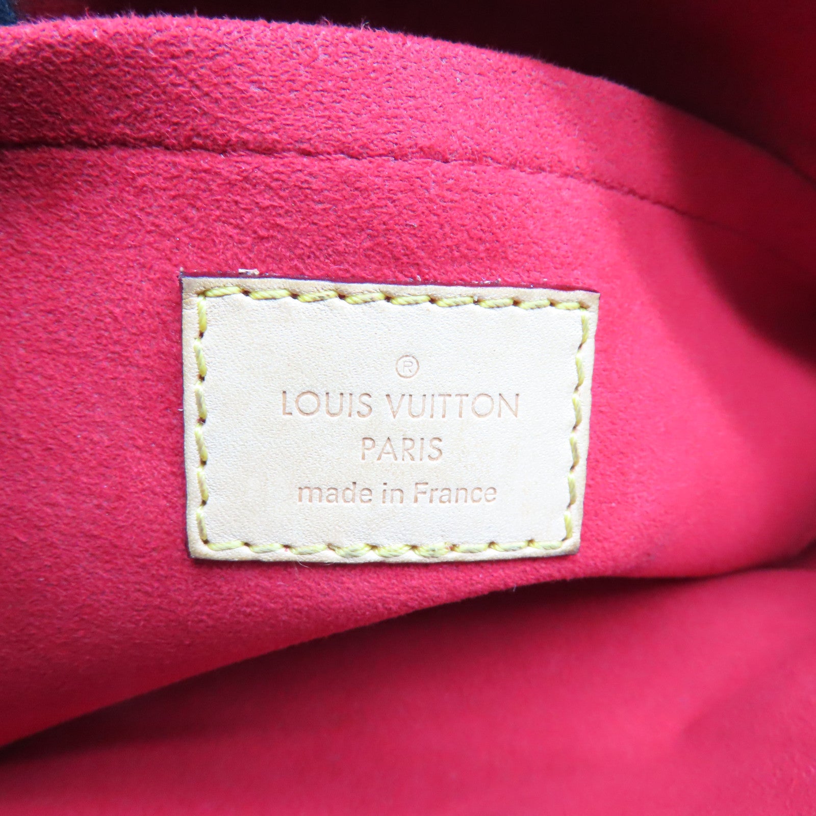 LOUIS VUITTON Monogram Pallas BB Gold Buckle Handle Shoulder Bag Brown/Red