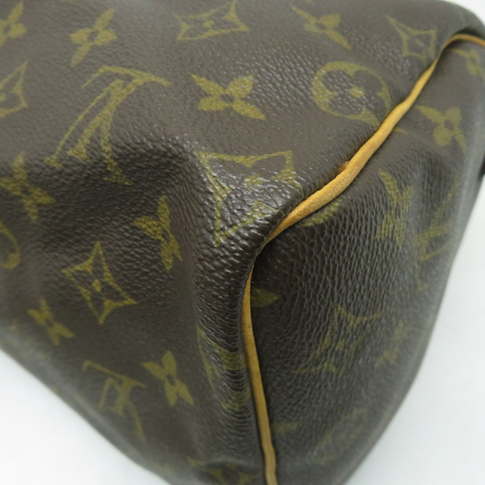 LOUIS VUITTON Monogram Speedy 25金扣手挽袋啡色