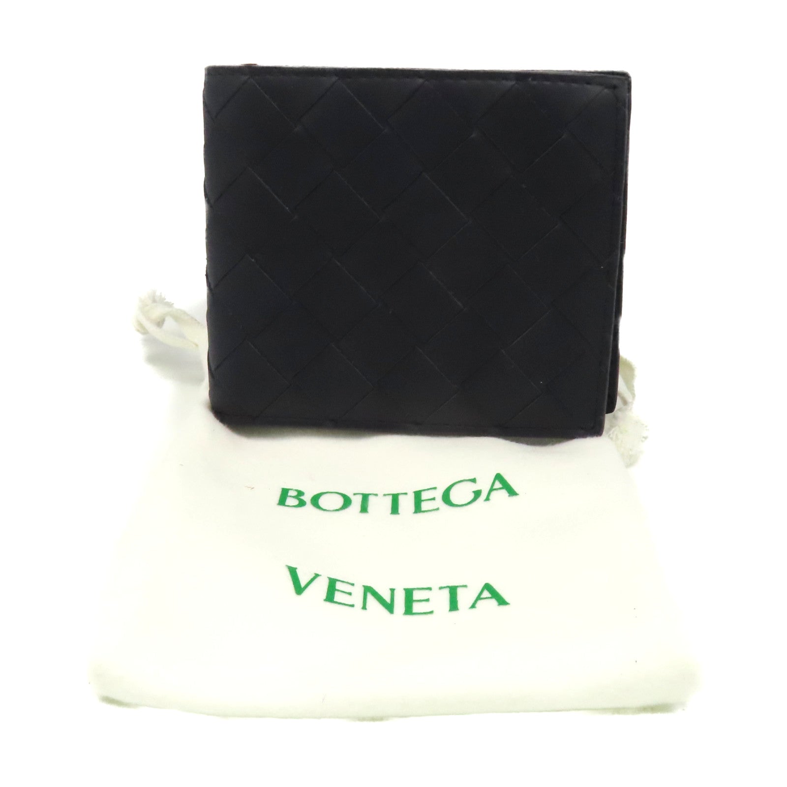 BOTTEGA VENETA 織紋皮革Short Wallet短錢包寶藍色