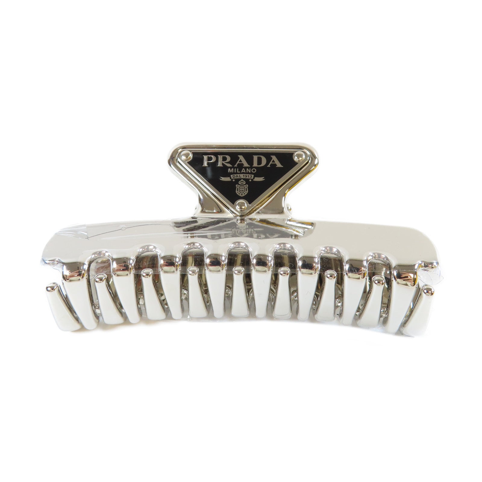 PRADA 金屬Hair Clip髮夾銀色