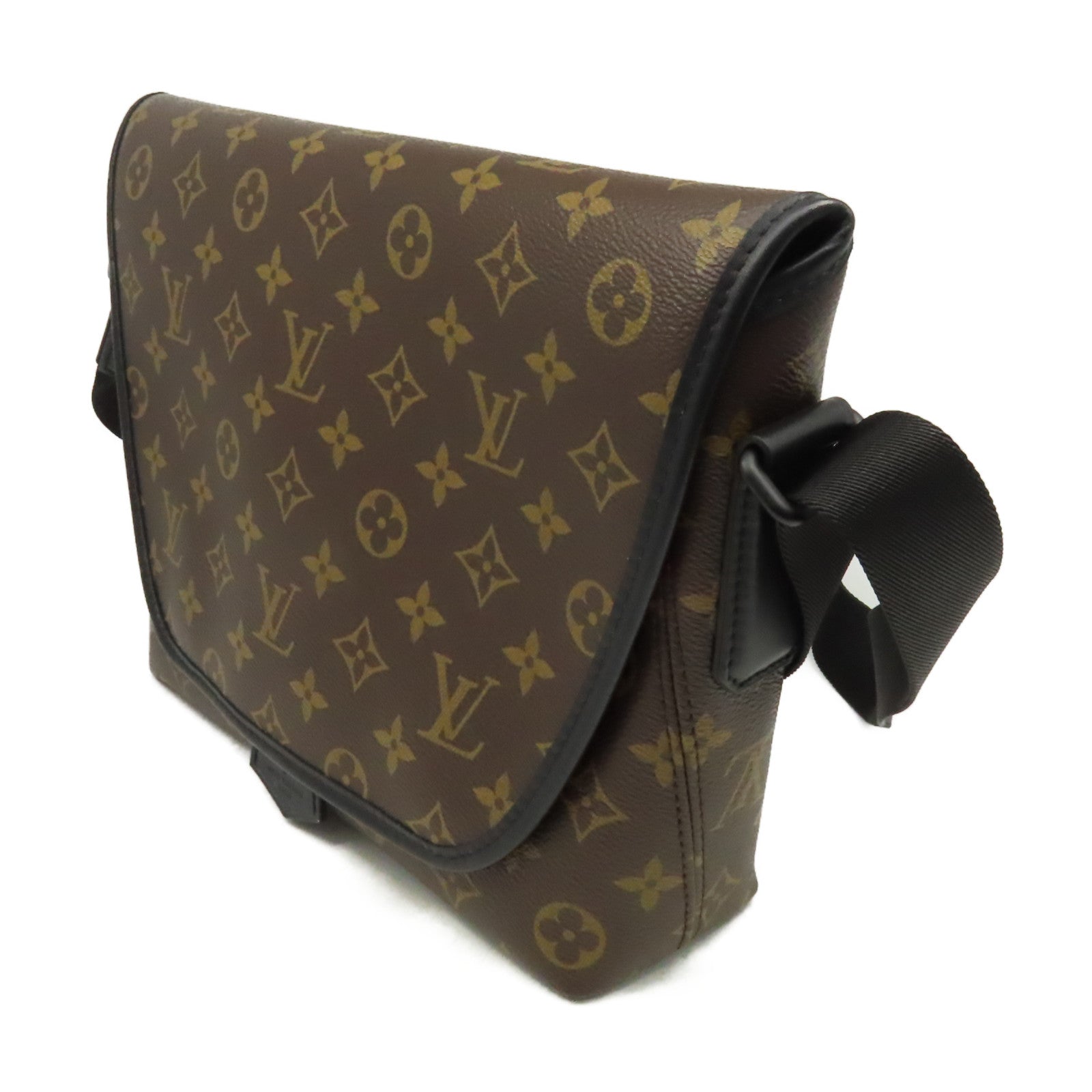 LOUIS VUITTON Monogram Magnetic Messenger Bag肩背袋啡色