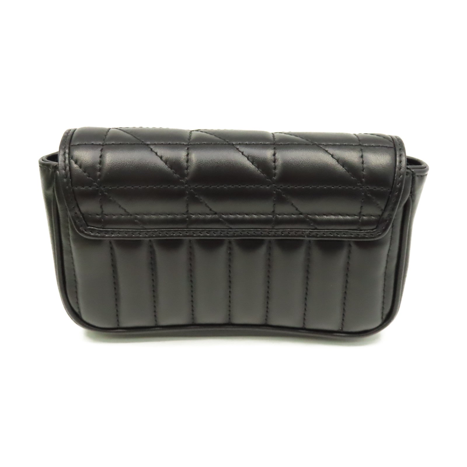 GUCCI 牛皮皮革GG Marmont Shoulder Bag金扣鏈帶肩背袋黑色