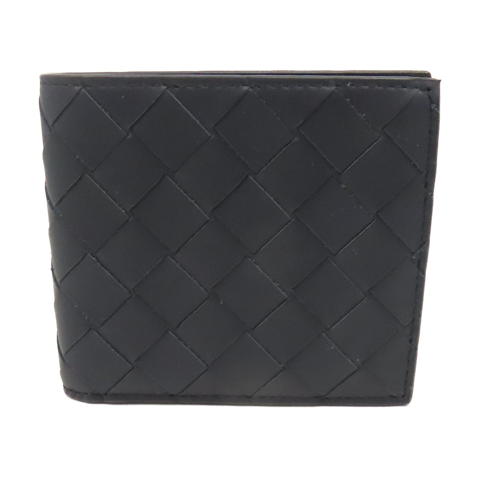 BOTTEGA VENETA 織紋皮革Short Wallet短錢包寶藍色