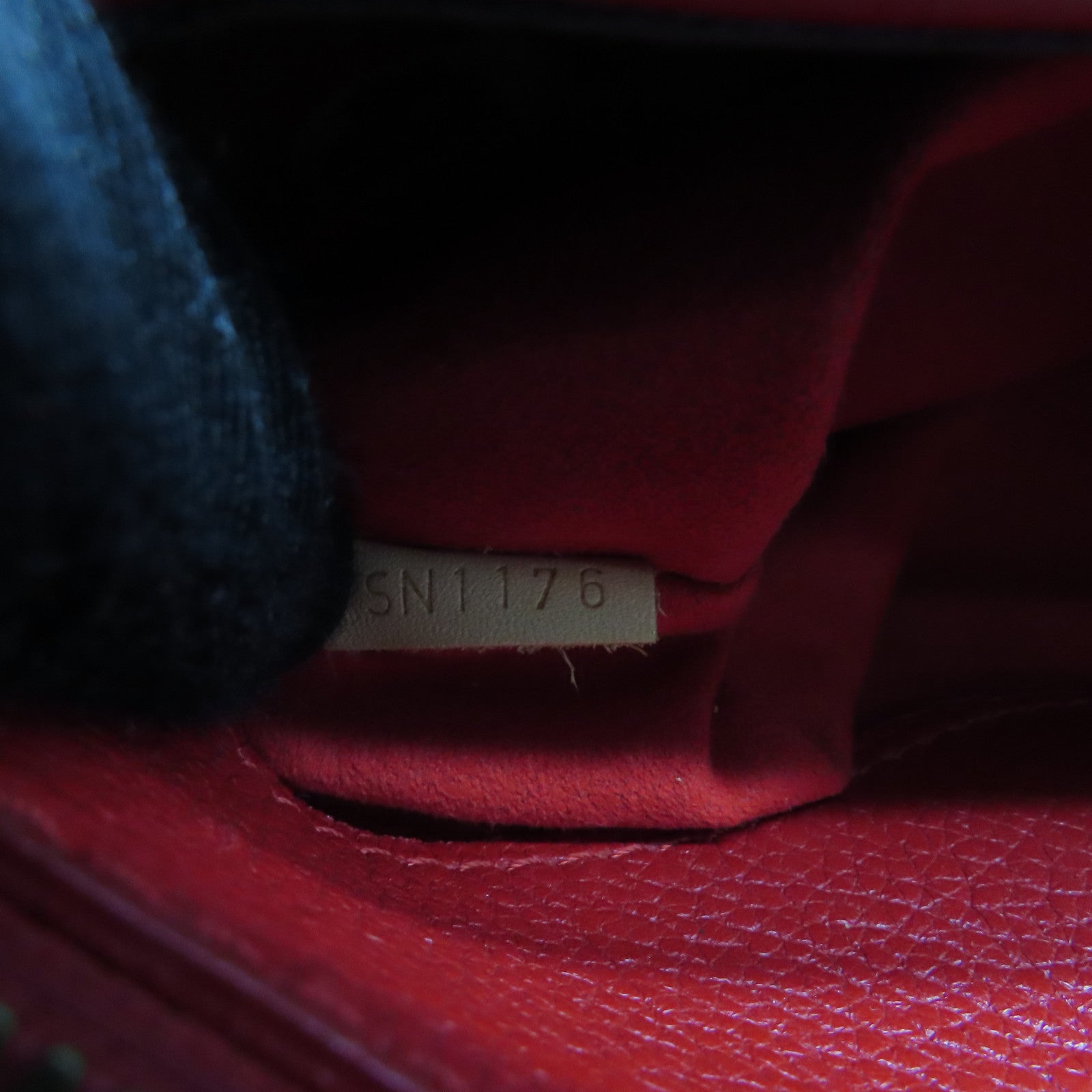 LOUIS VUITTON Monogram Pallas BB Gold Buckle Handle Shoulder Bag Brown/Red