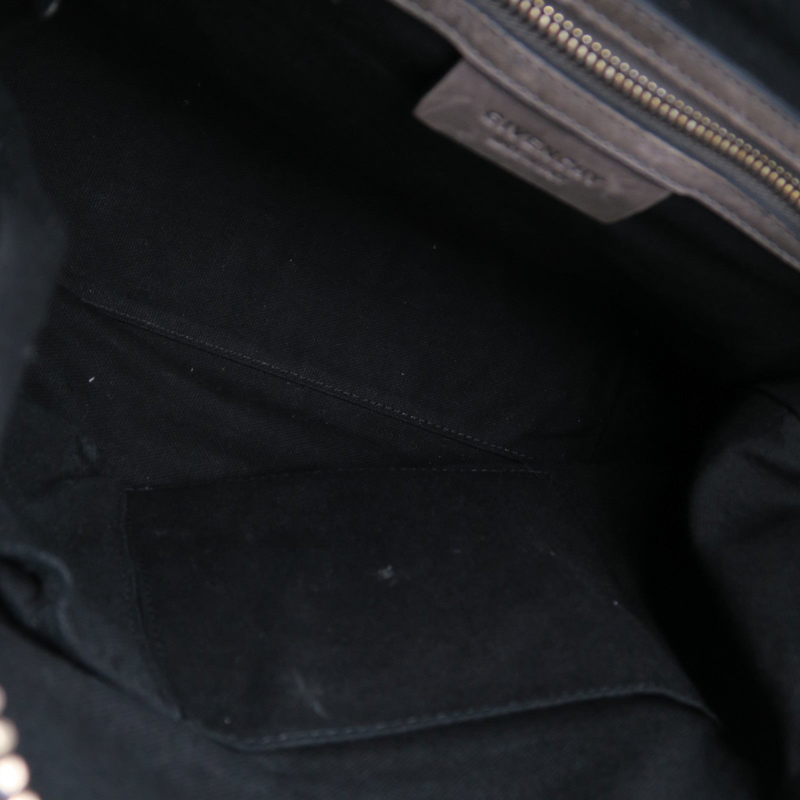 GIVENCHY 牛皮皮革2 Way Shoulder Bag金扣手挽肩背兩用袋啡色