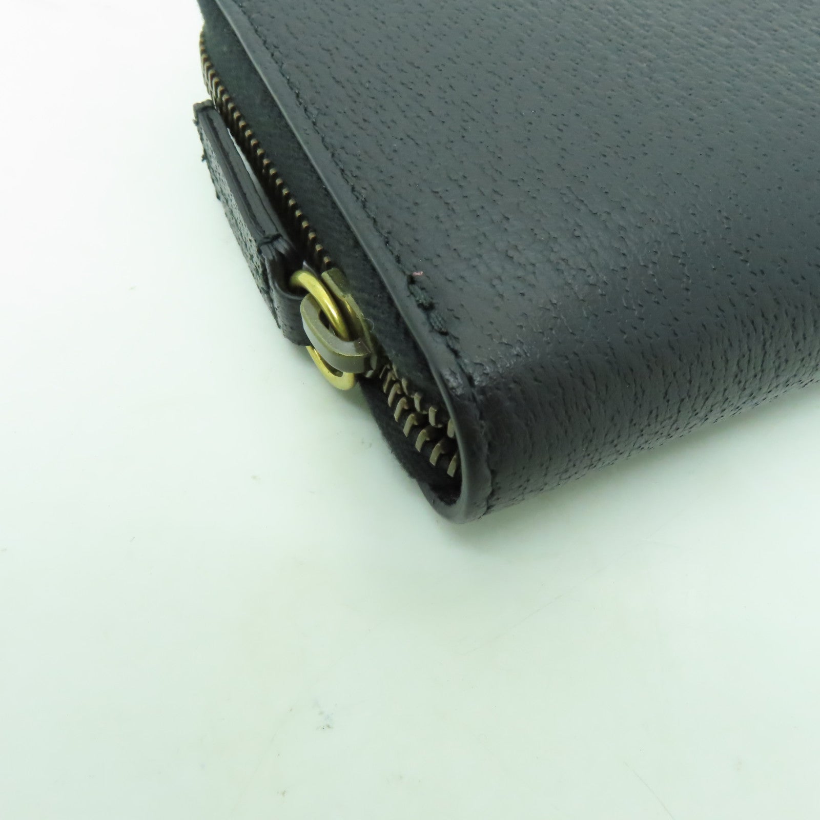 GUCCI 牛皮皮革Long Wallet金扣長錢包黑色