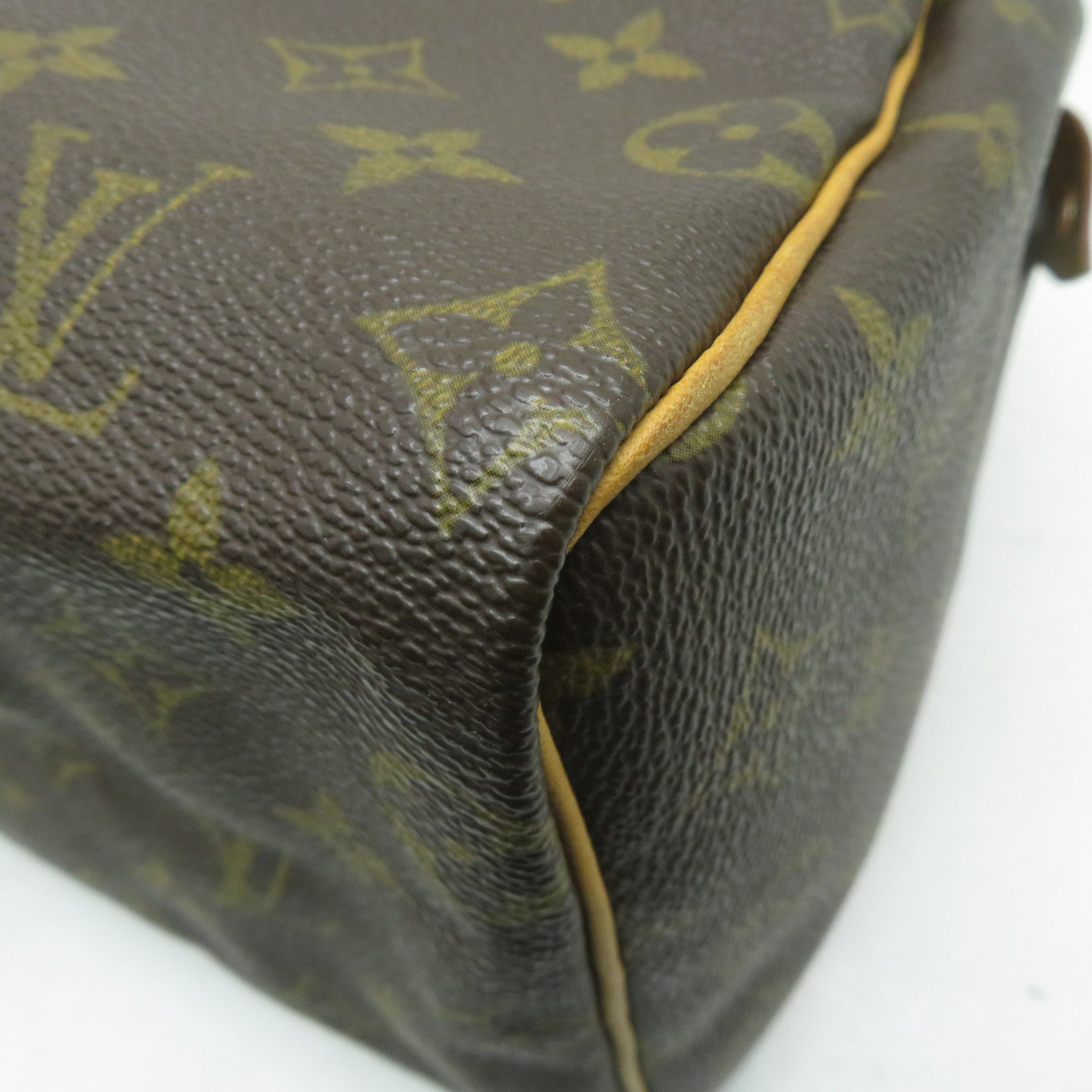 LOUIS VUITTON Monogram Speedy 25金扣手挽袋啡色