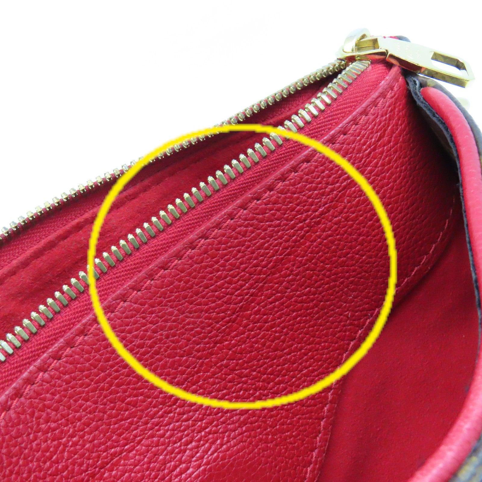 LOUIS VUITTON Monogram Pallas BB 2Way Shoulder Bag手挽肩背兩用袋啡色/紅色