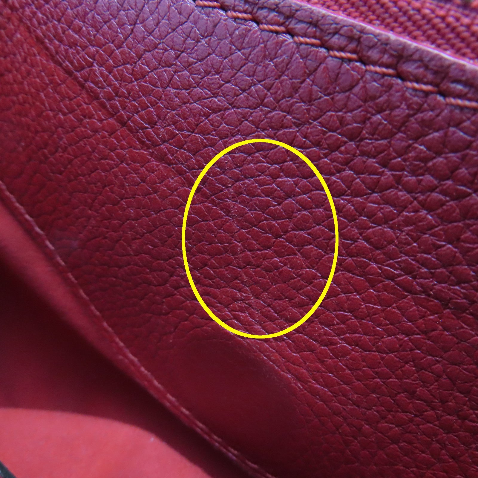 LOUIS VUITTON Monogram Pallas BB Gold Buckle Handle Shoulder Bag Brown/Red