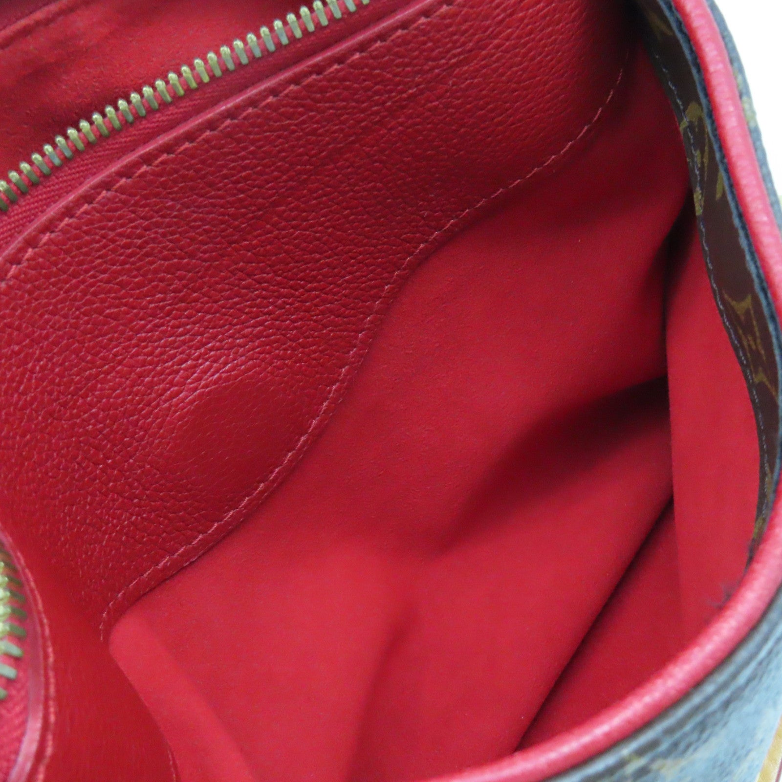 LOUIS VUITTON Monogram Pallas BB 2Way Shoulder Bag手挽肩背兩用袋啡色/紅色