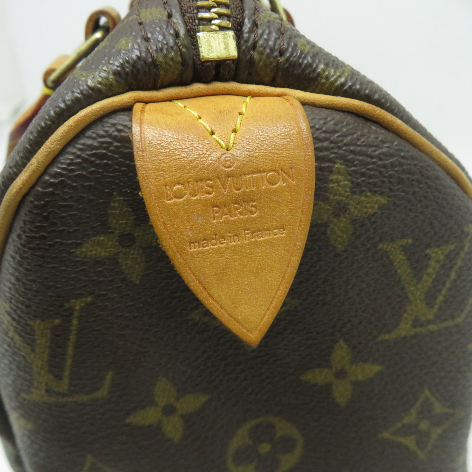 LOUIS VUITTON Monogram Speedy 25金扣手挽袋啡色