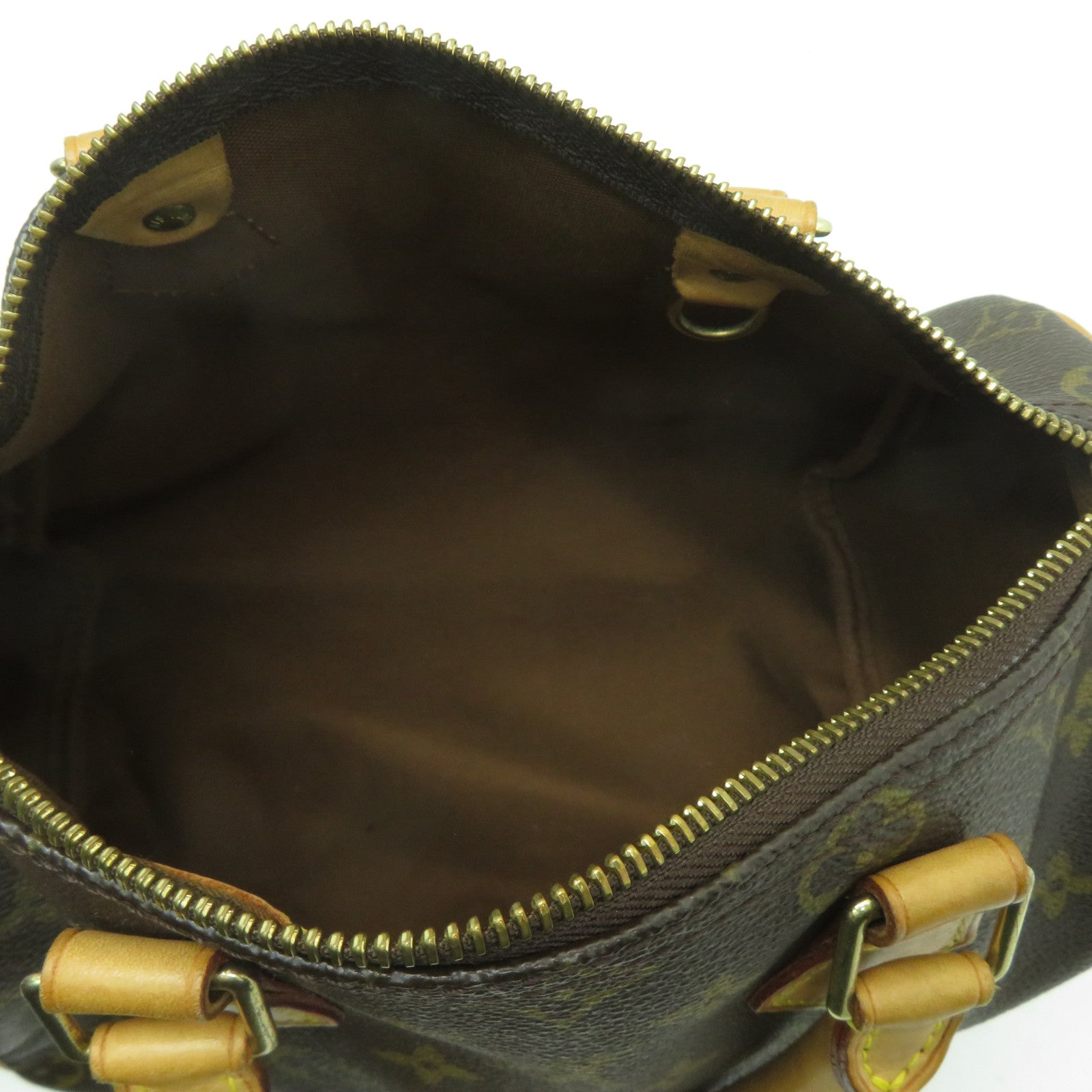LOUIS VUITTON Monogram Speedy 25金扣手挽袋啡色