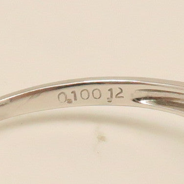 JEWELRY PT900鉑金Sapphire Diamond Ring藍寶石/鑽石戒指US#9.5