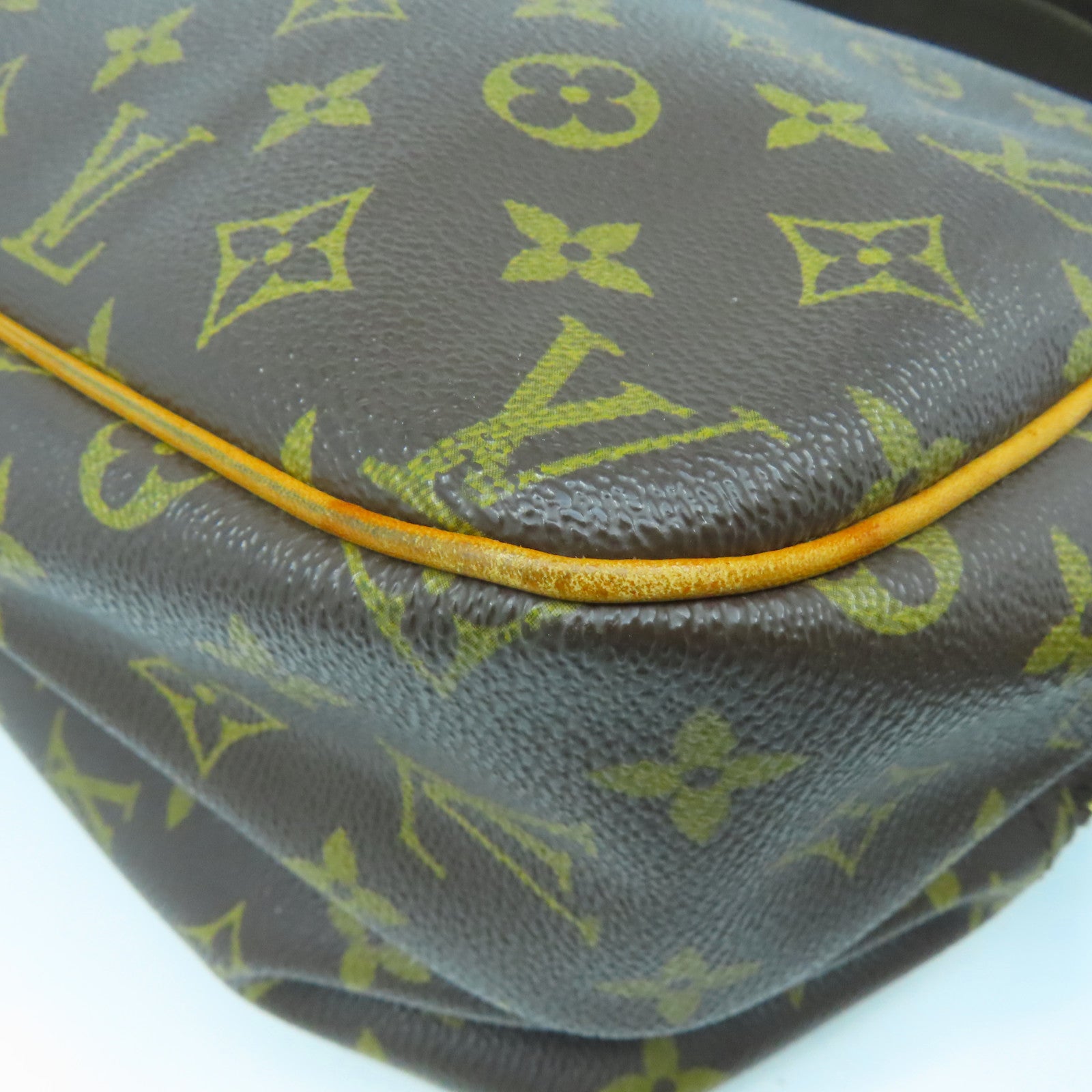 LOUIS VUITTON Monogram Reporter PM金扣肩背袋啡色