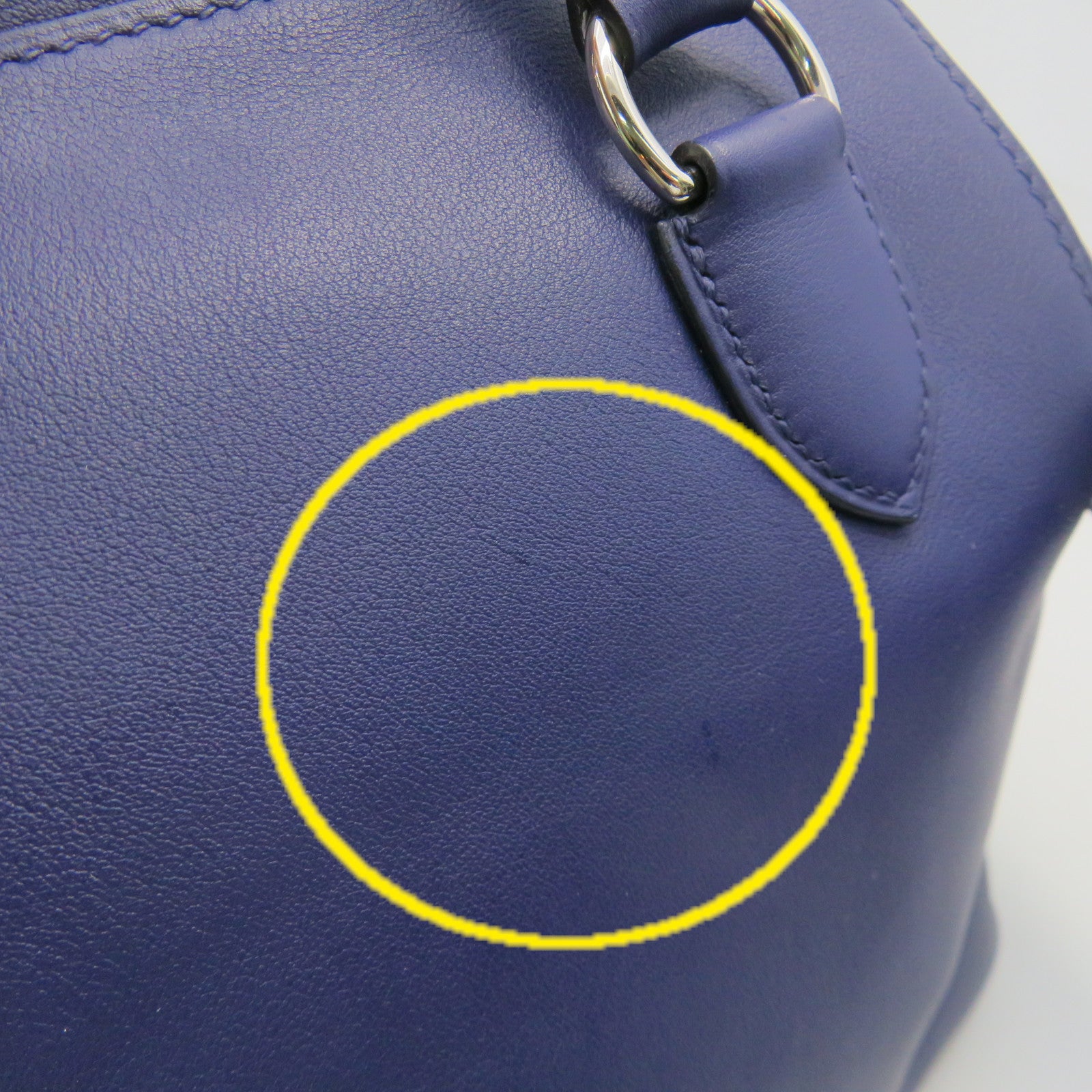 HERMES Swift皮革Toolbox 20 2Way Shoulder Bag银扣手挽肩背两用袋Bleu Zellige蓝紫色