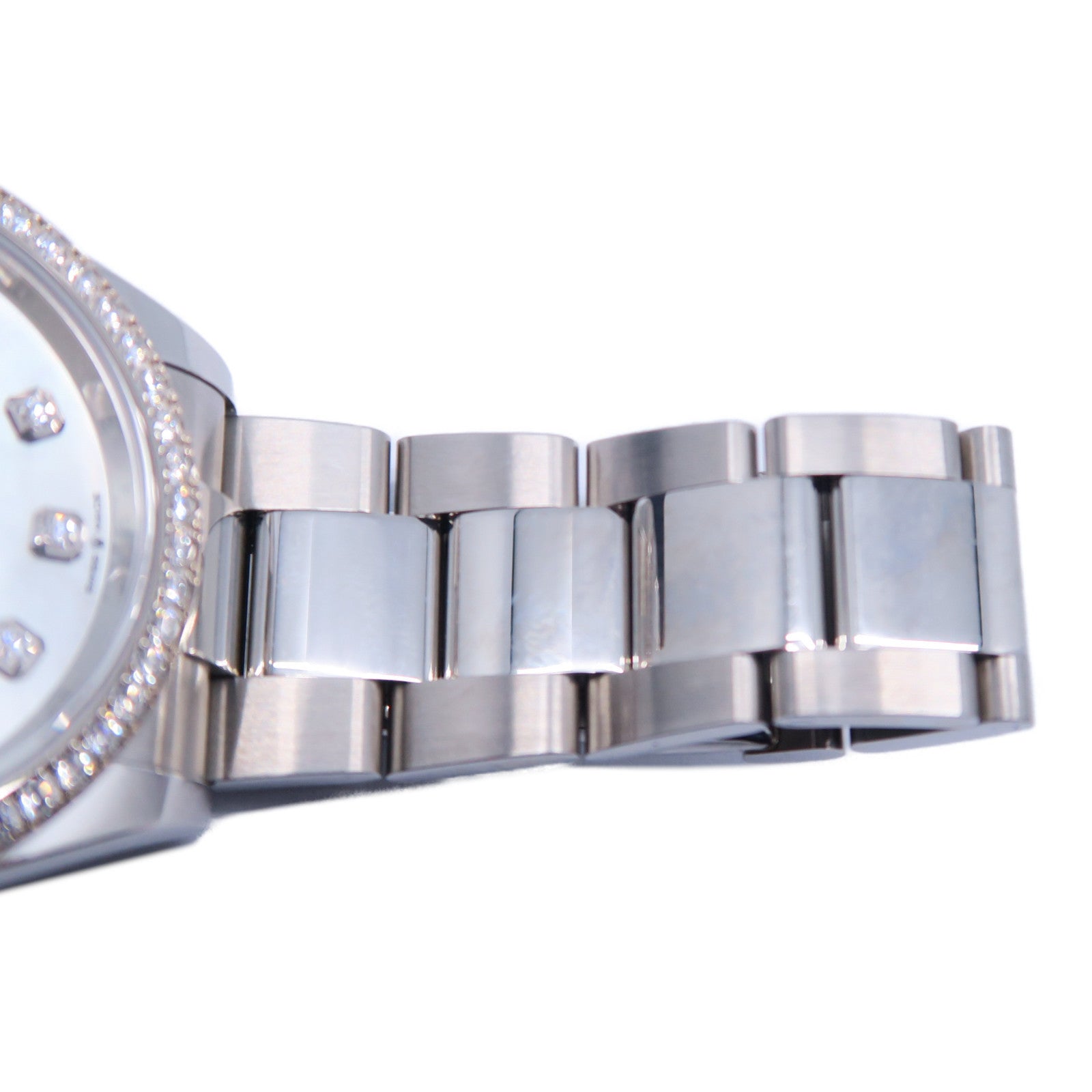 ROLEX 18K白金Datejust不鏽鋼自動機芯手錶白色