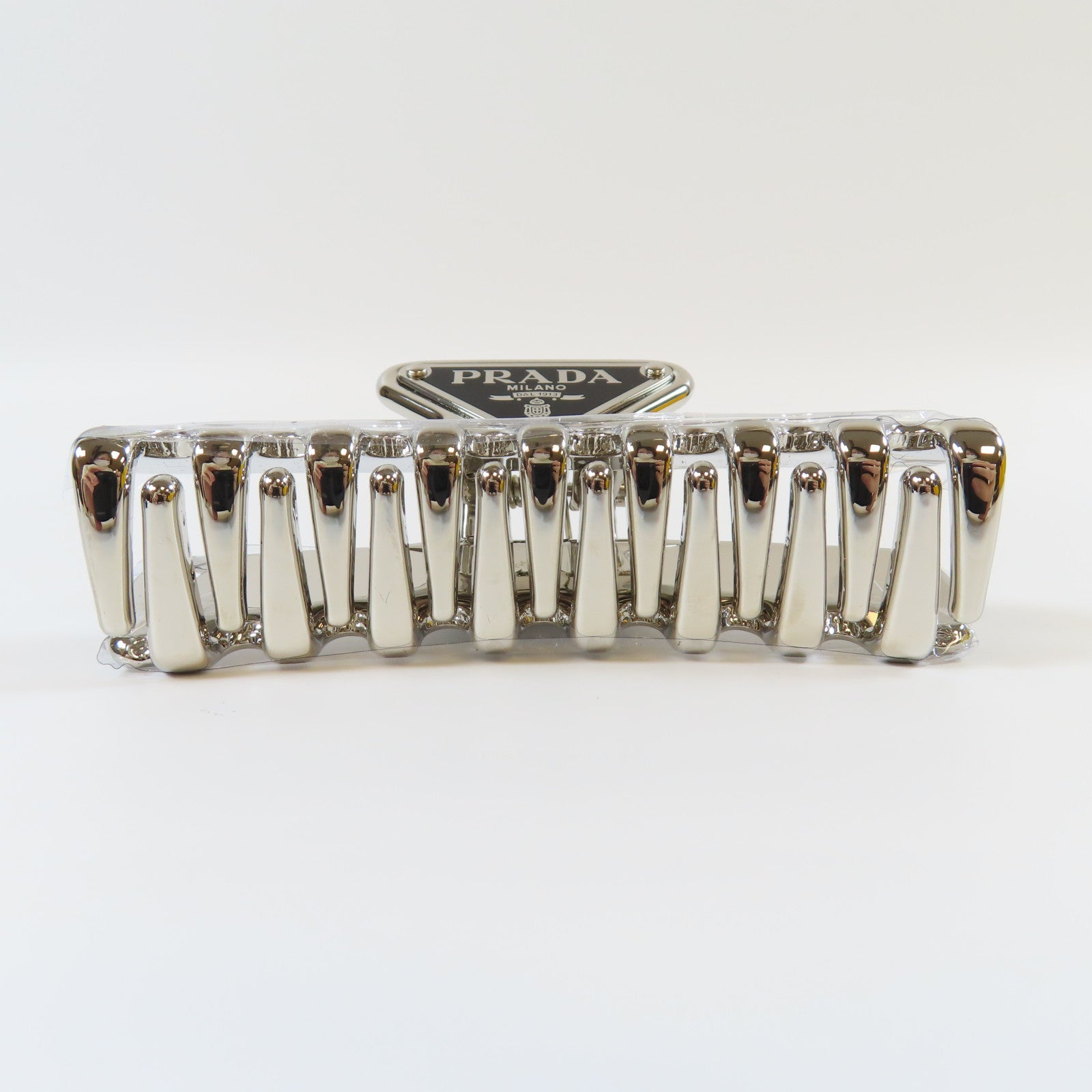 PRADA 金屬Hair Clip髮夾銀色