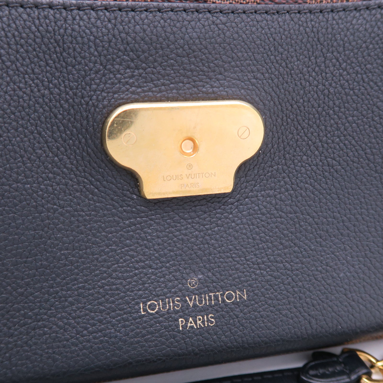 LOUIS VUITTON Damier Vavin PM金扣鏈帶手挽肩背兩用袋啡色