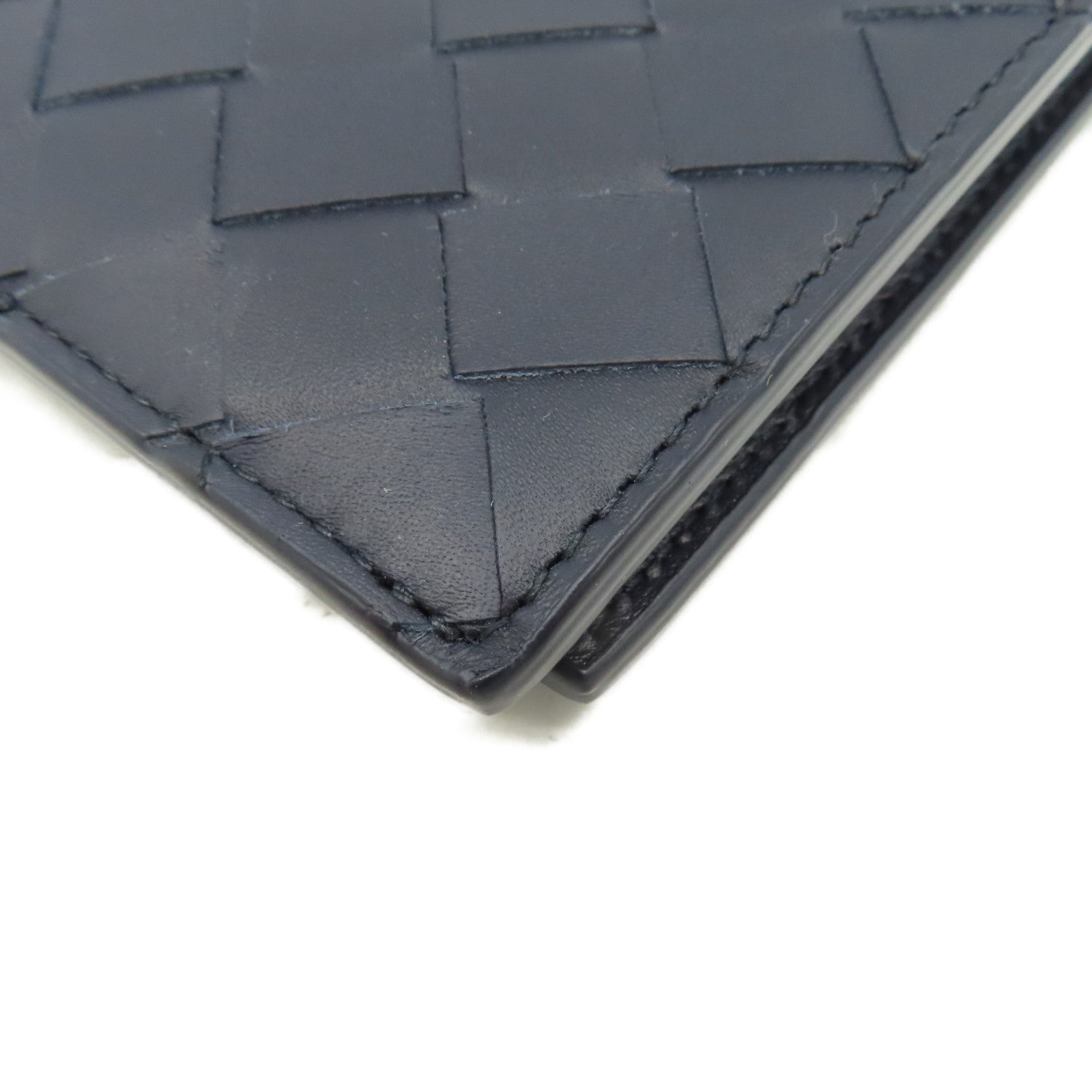 BOTTEGA VENETA 織紋皮革Short Wallet短錢包寶藍色
