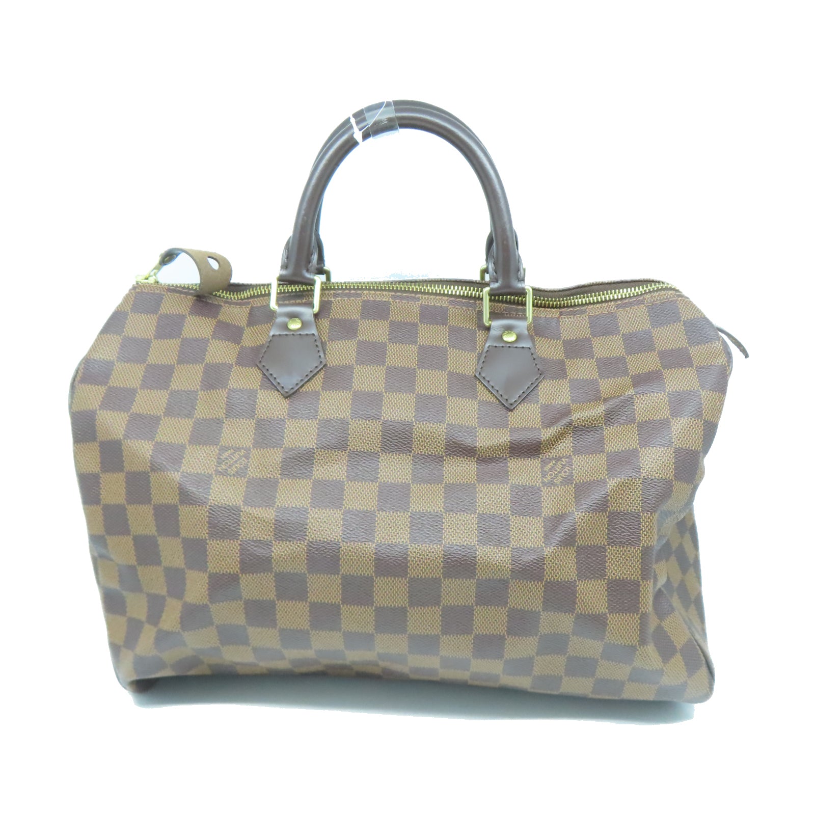 LOUIS VUITTON 【激減優惠】Damier Speedy 35金扣手挽袋棕色