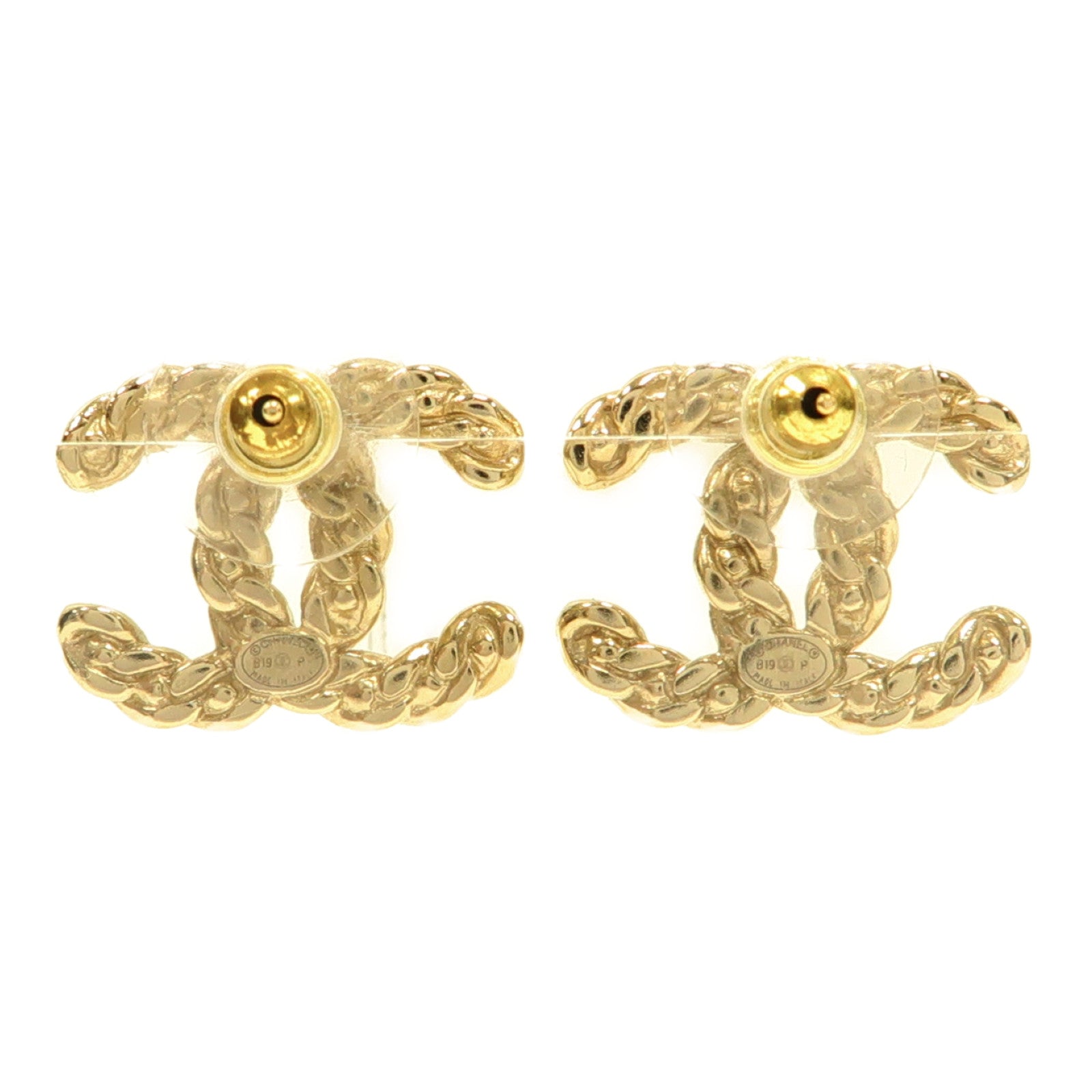 CHANEL 金屬Earrings耳環金色