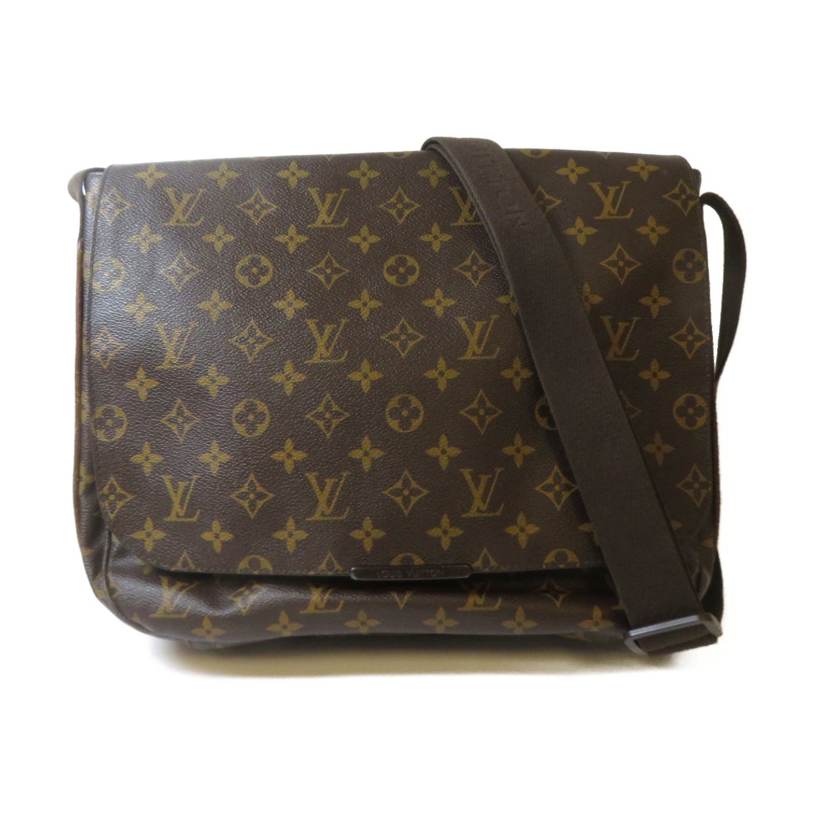 LOUIS VUITTON Monogram Beaubourg MM Messenger Bag金扣肩背袋啡色