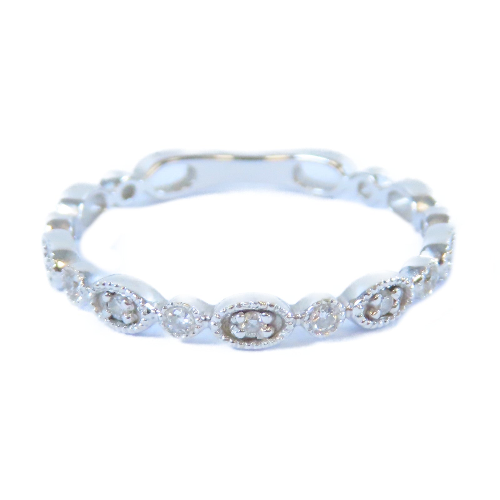 JEWELRY 18K白金Diamond Ring 0.07ct鑽石戒指US#6.25