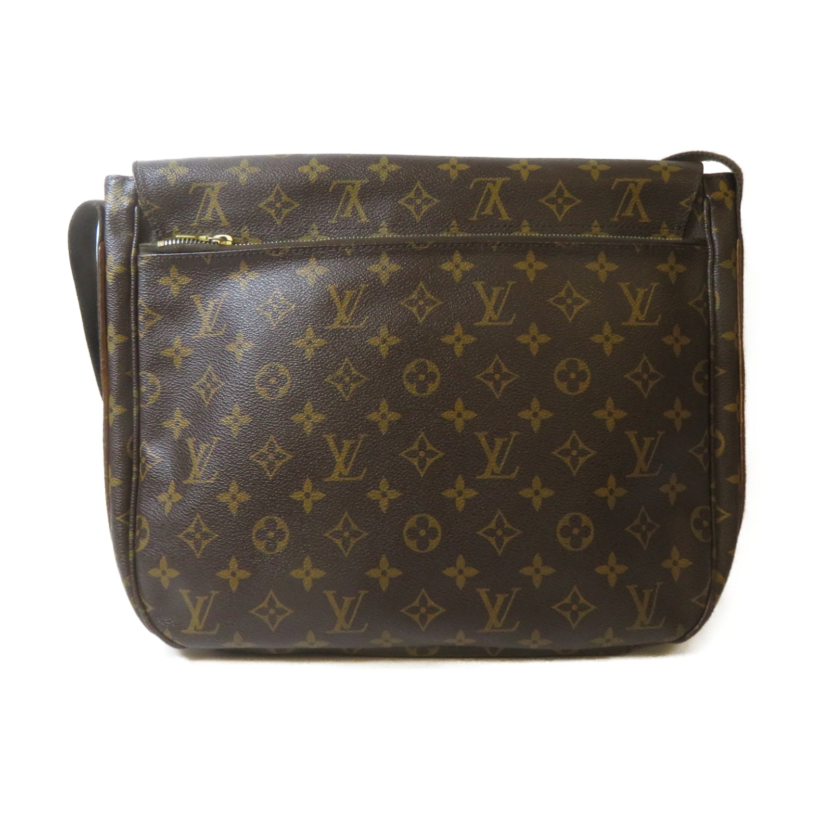 LOUIS VUITTON Monogram Beaubourg MM Messenger Bag金扣肩背袋啡色