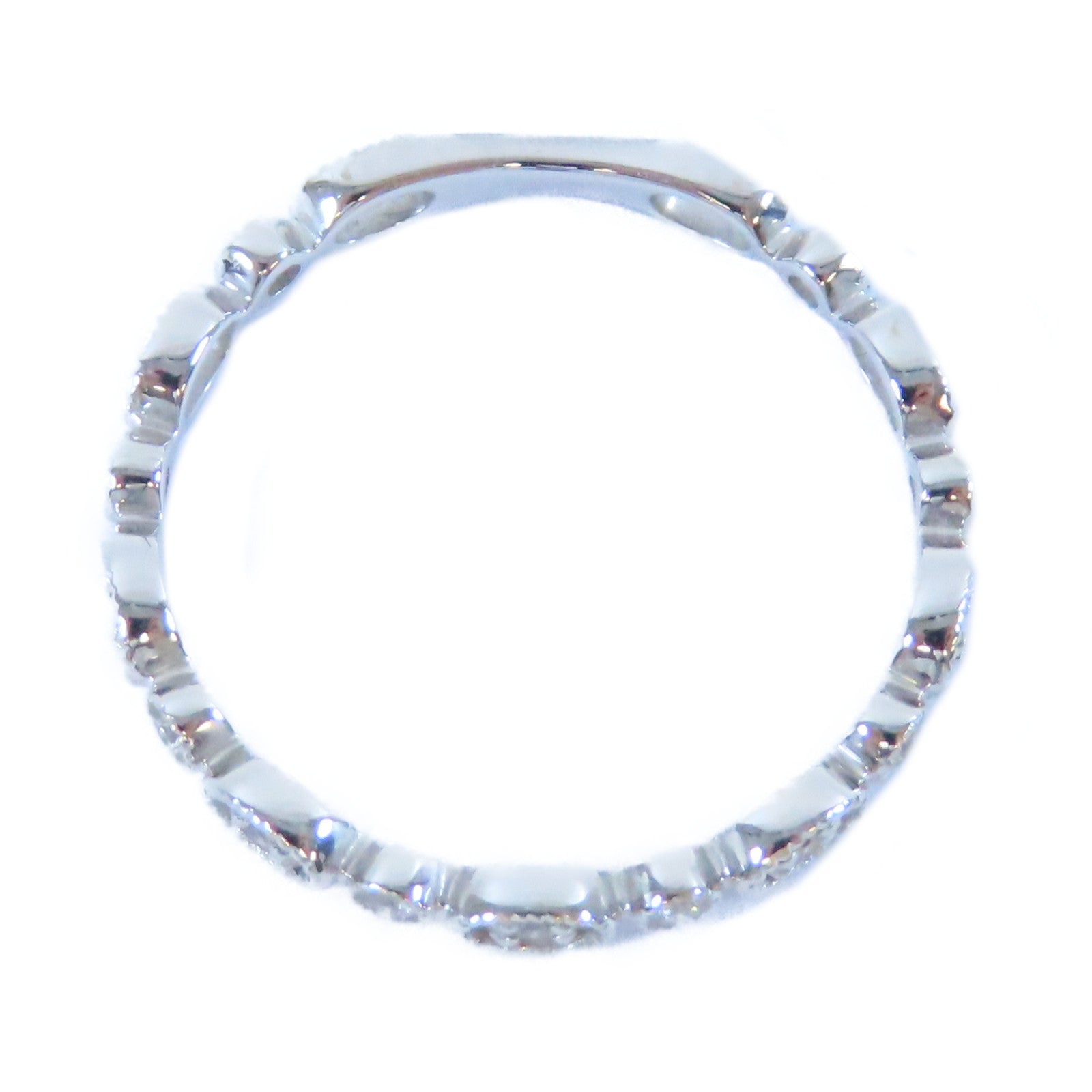 JEWELRY 18K白金Diamond Ring 0.07ct鑽石戒指US#6.25