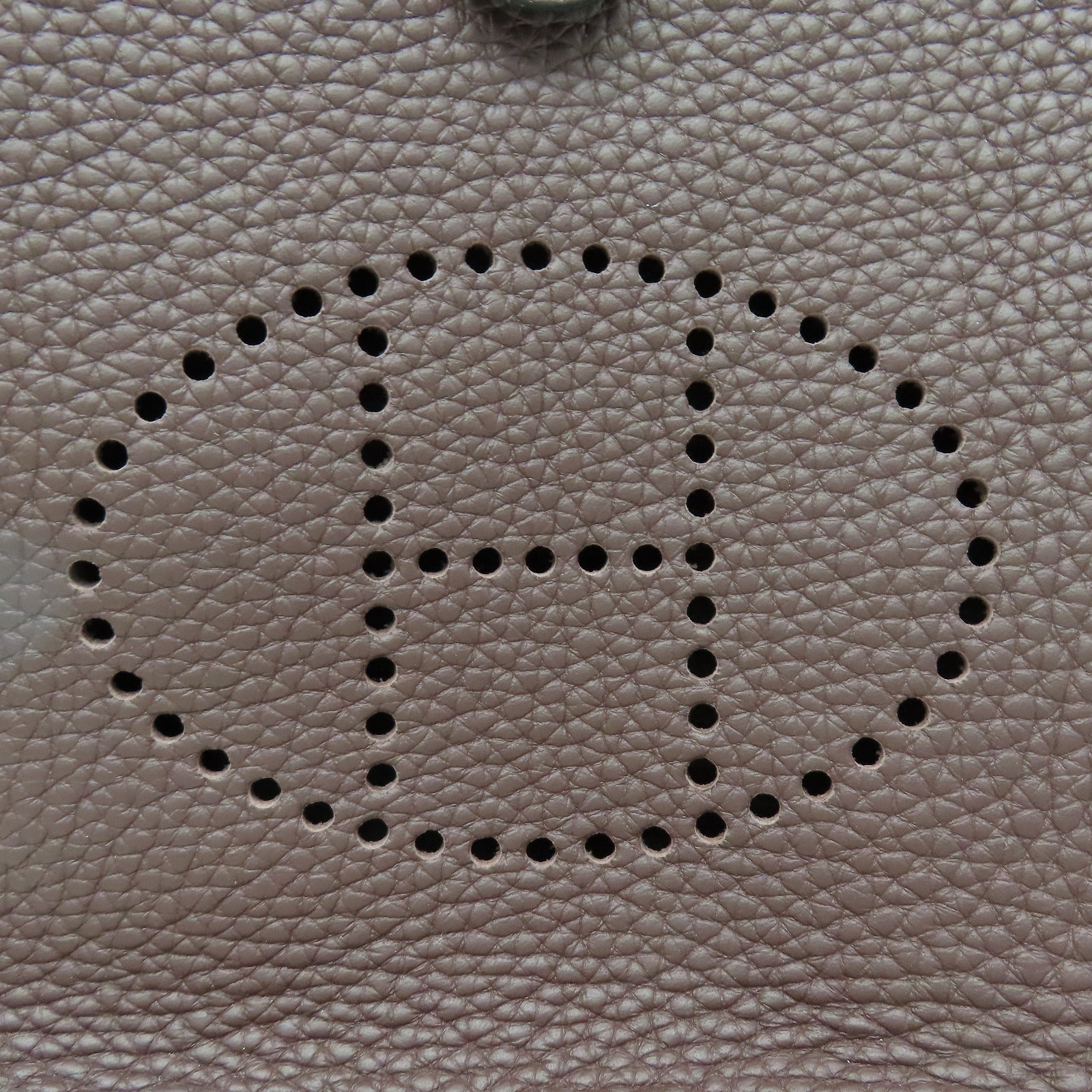 HERMES Clemence皮革Evelyne TPM金扣肩背袋啡色