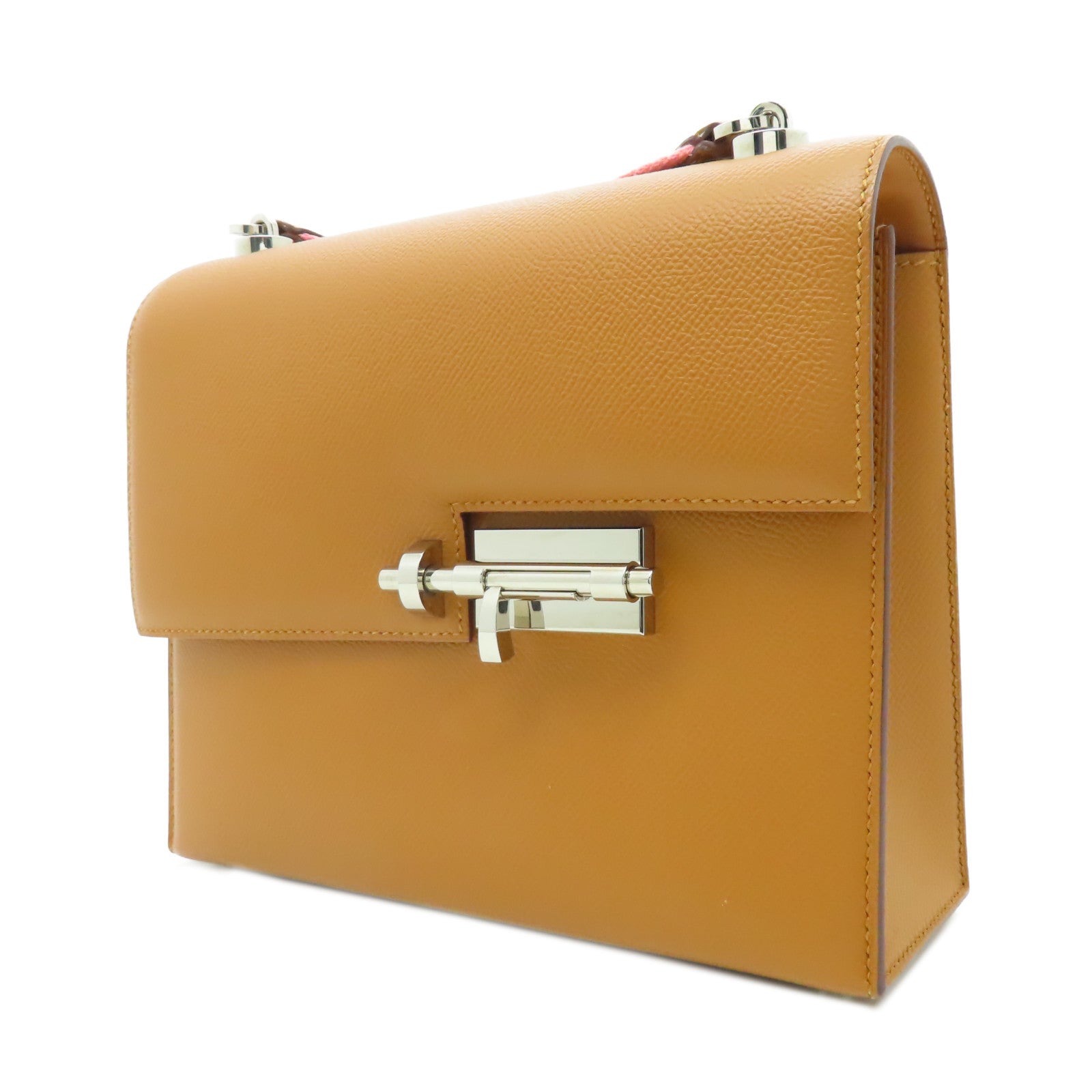 HERMES Epsom皮革Verrou 23銀扣肩背袋啡色– Brand Off Hong Kong