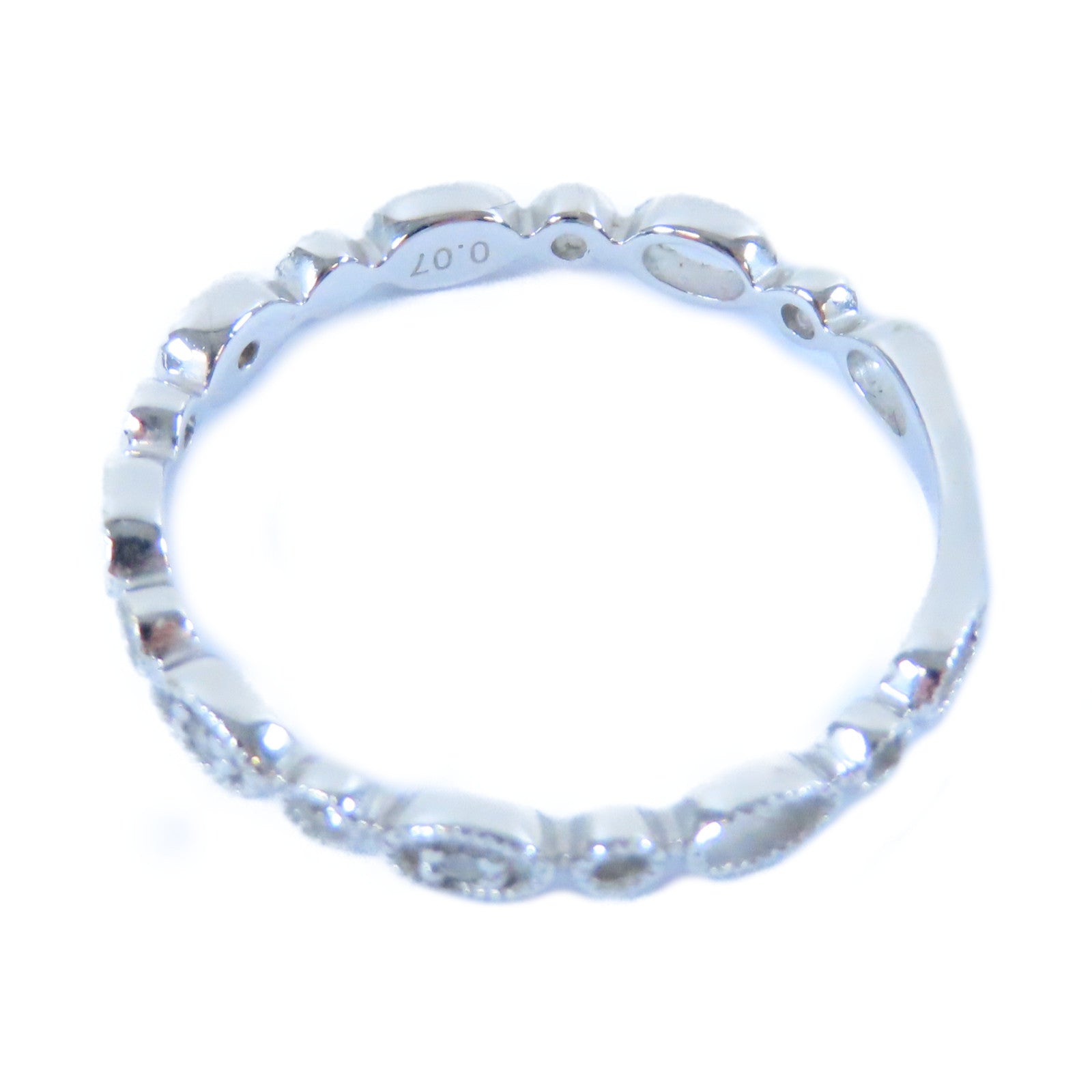 JEWELRY 18K白金Diamond Ring 0.07ct鑽石戒指US#6.25