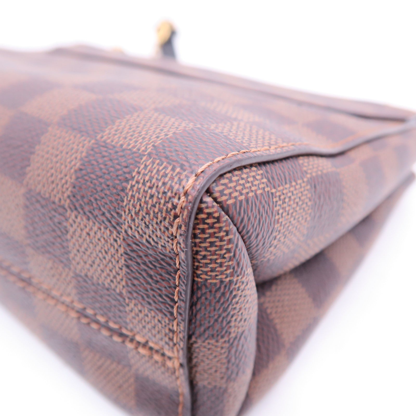 LOUIS VUITTON Damier Vavin PM金扣鏈帶手挽肩背兩用袋啡色