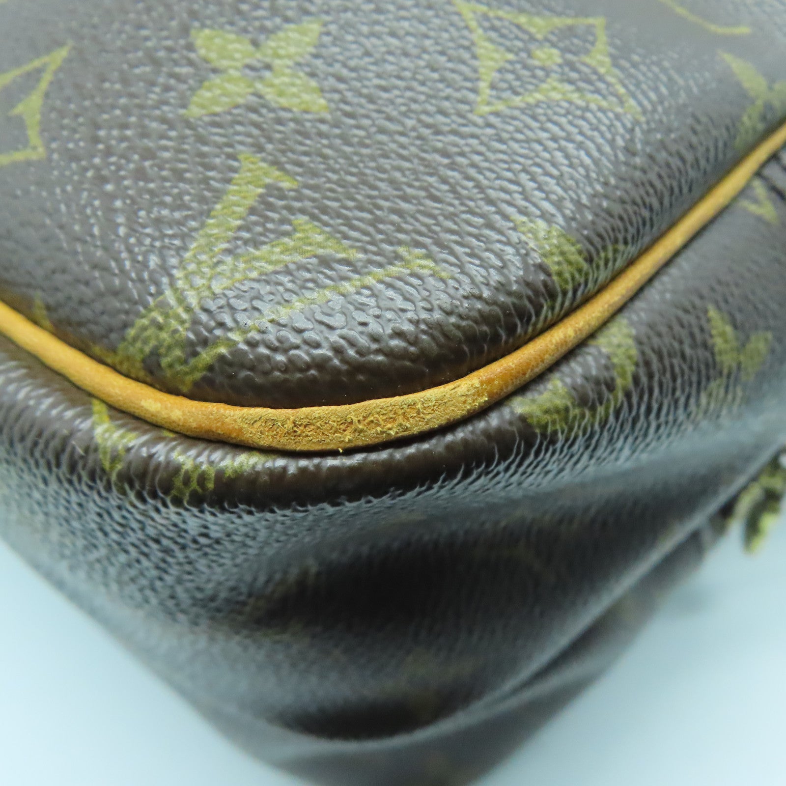 LOUIS VUITTON Monogram Reporter PM金扣肩背袋啡色