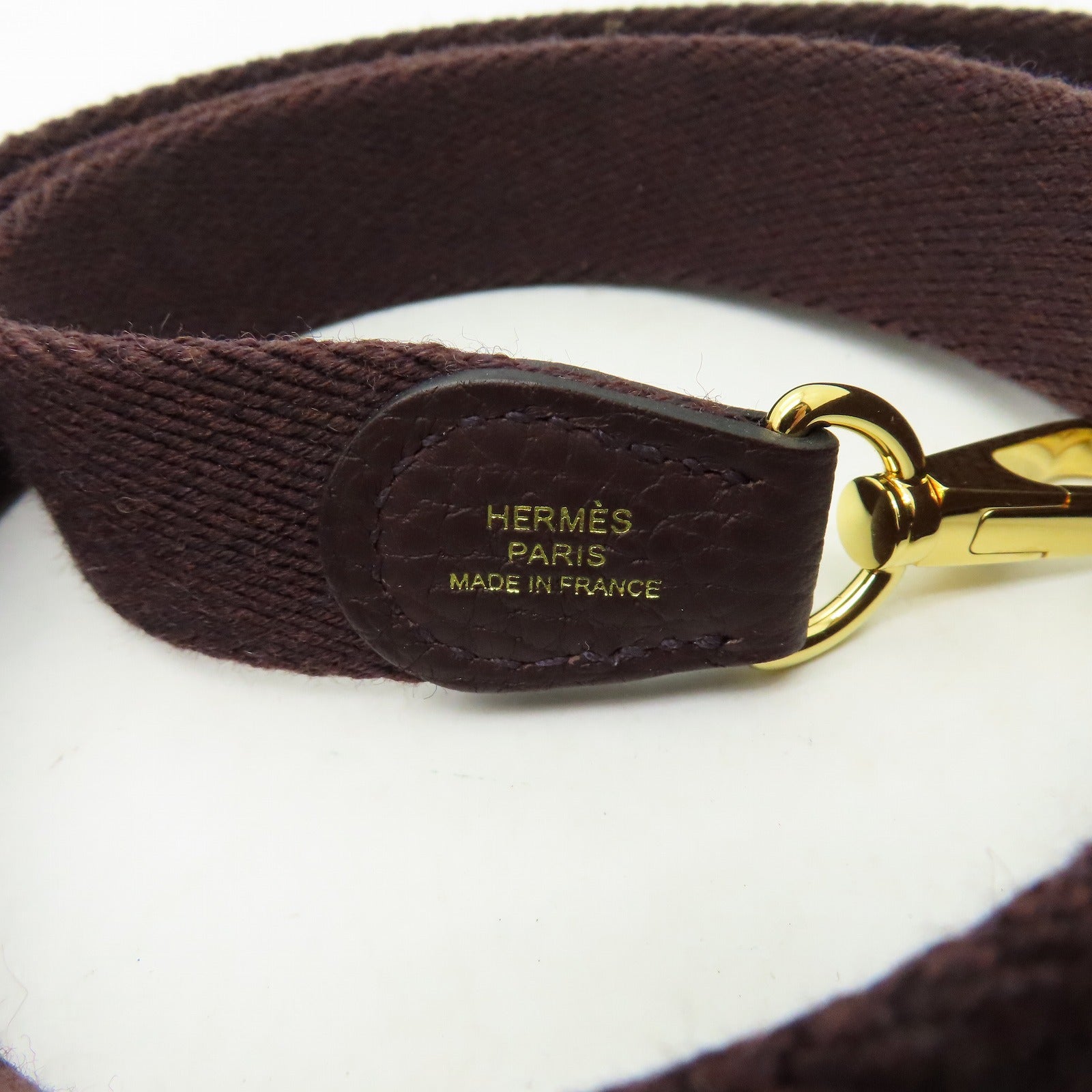 HERMES Clemence皮革Evelyne TPM金扣肩背袋啡色