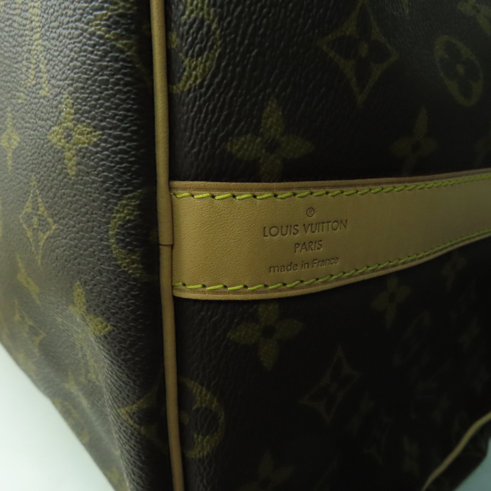 LOUIS VUITTON Monogram Keepall 55金扣手挽肩背兩用袋啡色