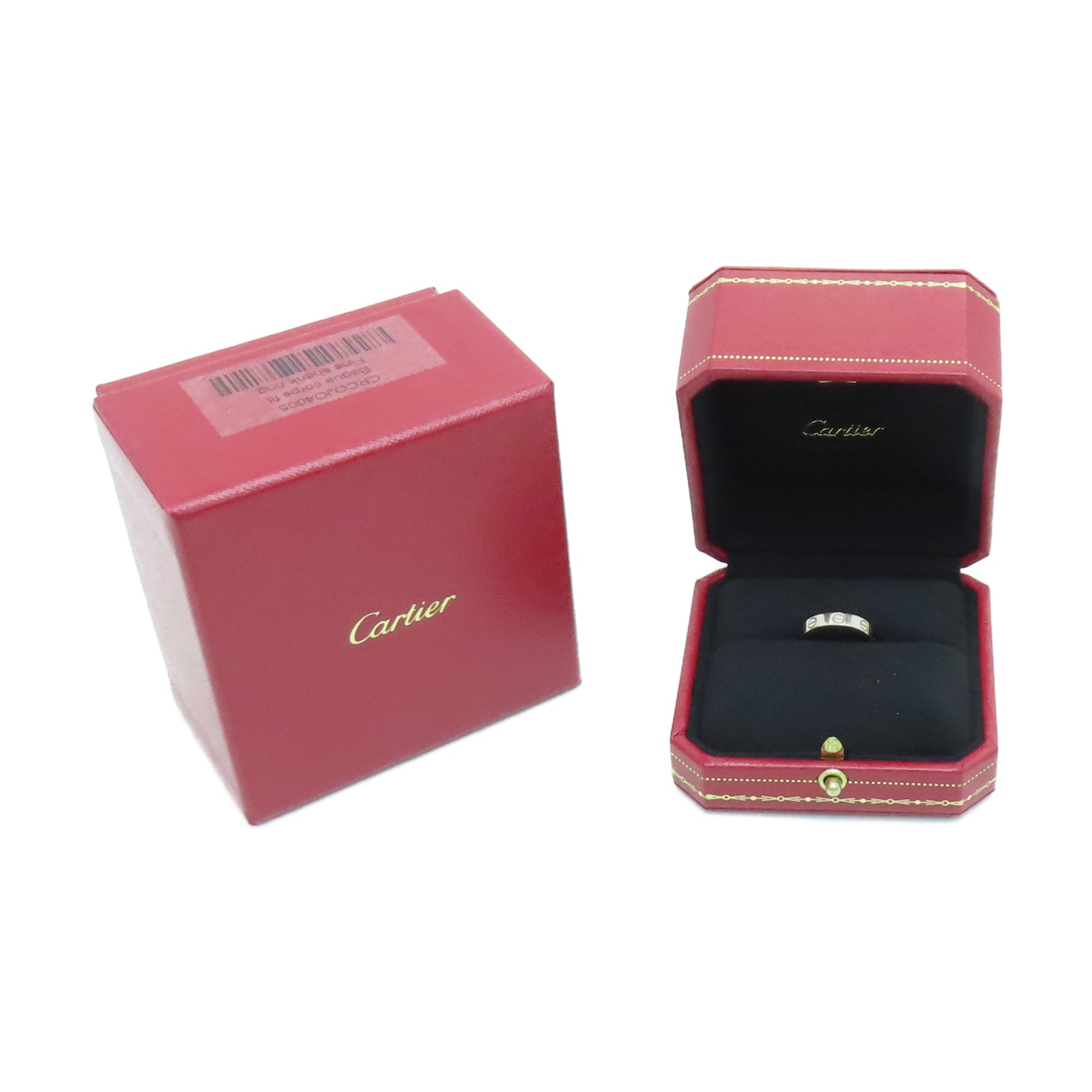 CARTIER 18K白金Love Ring戒指US#4.5