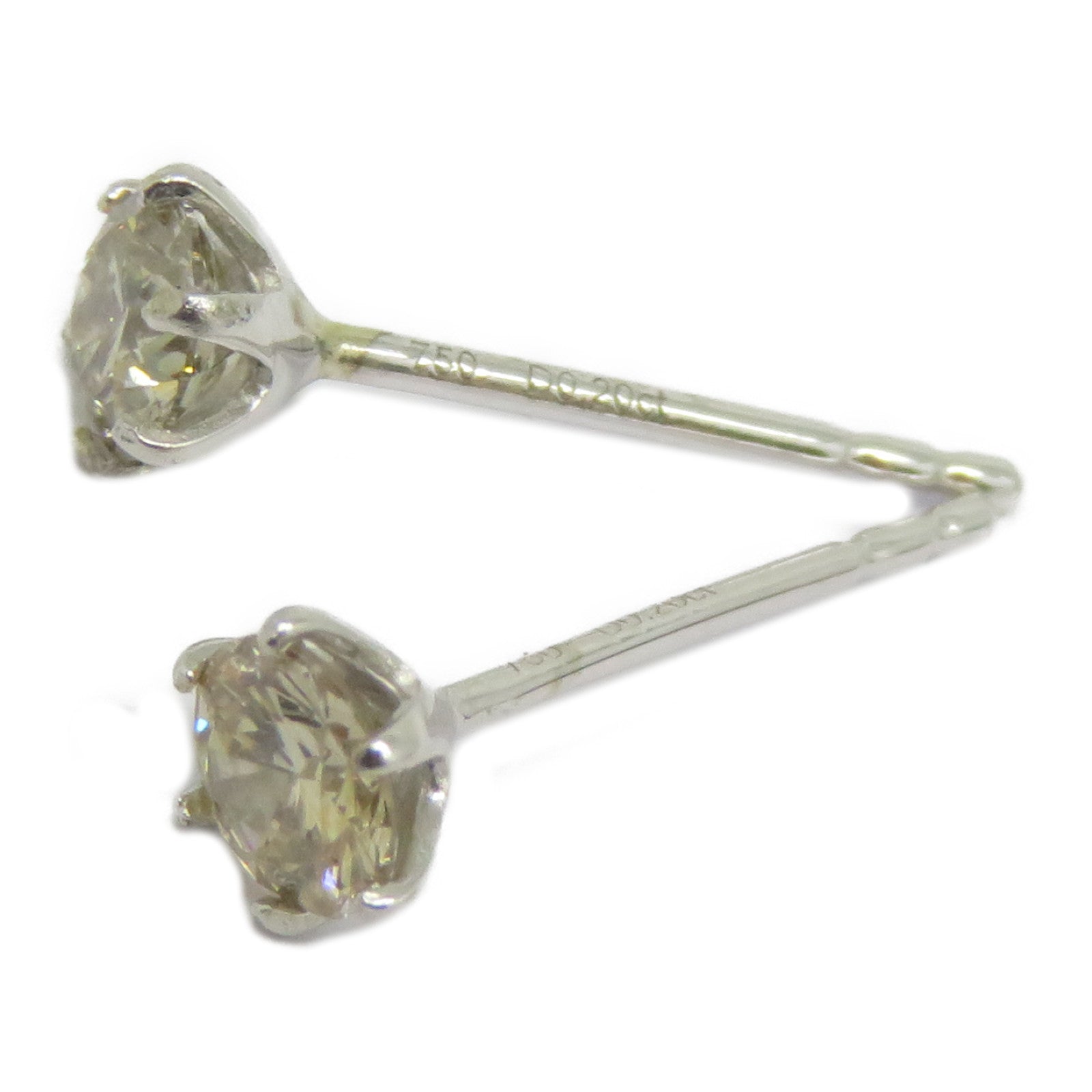 JEWELRY 18K白金Diamond Earrings 0.30ct鑽石耳環