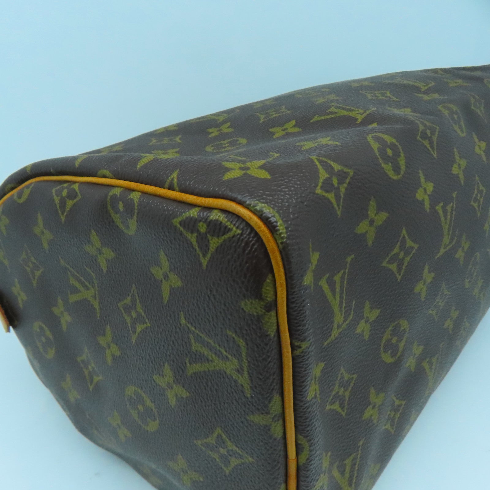 LOUIS VUITTON Monogram Speedy 30金扣手挽袋啡色