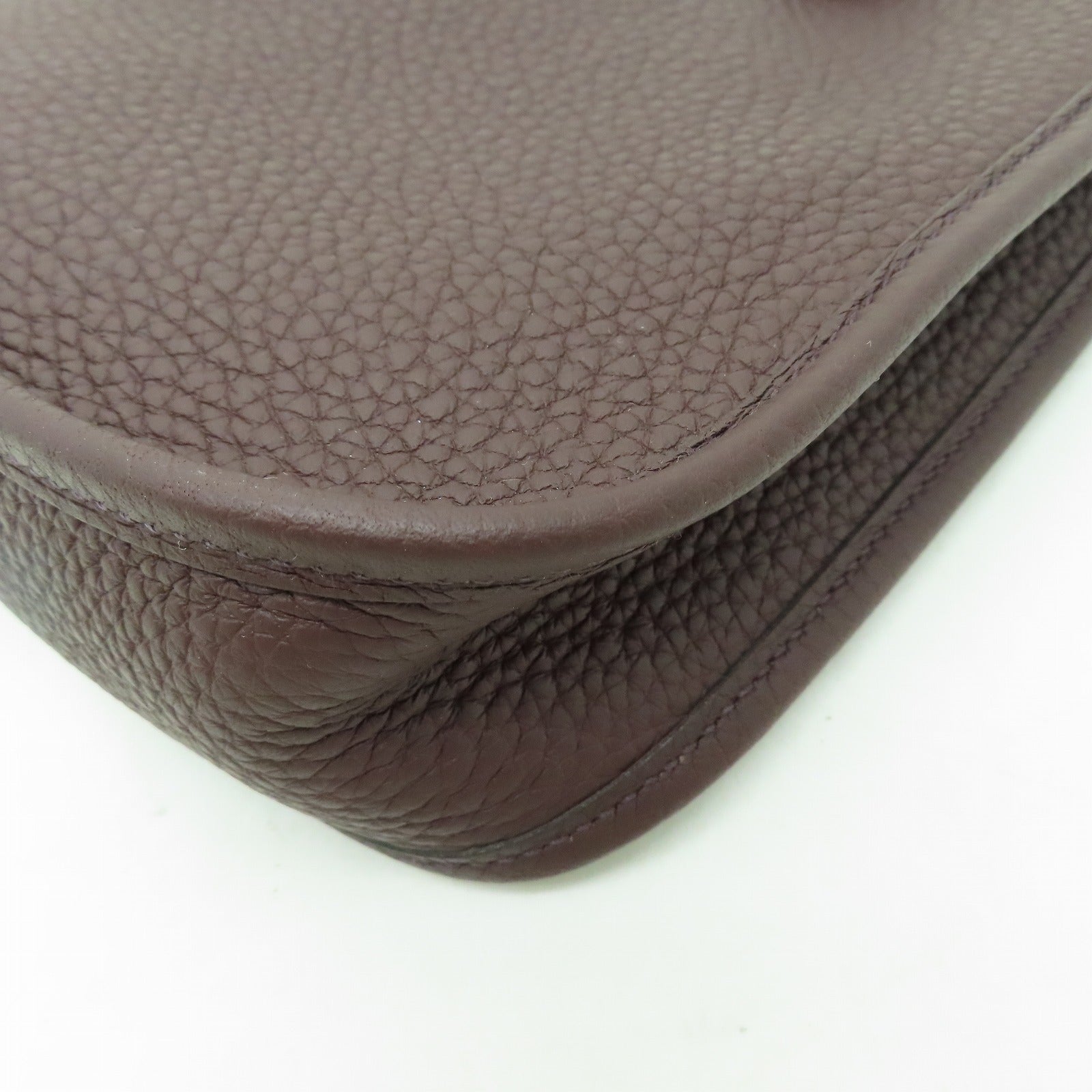 HERMES Clemence皮革Evelyne TPM金扣肩背袋啡色